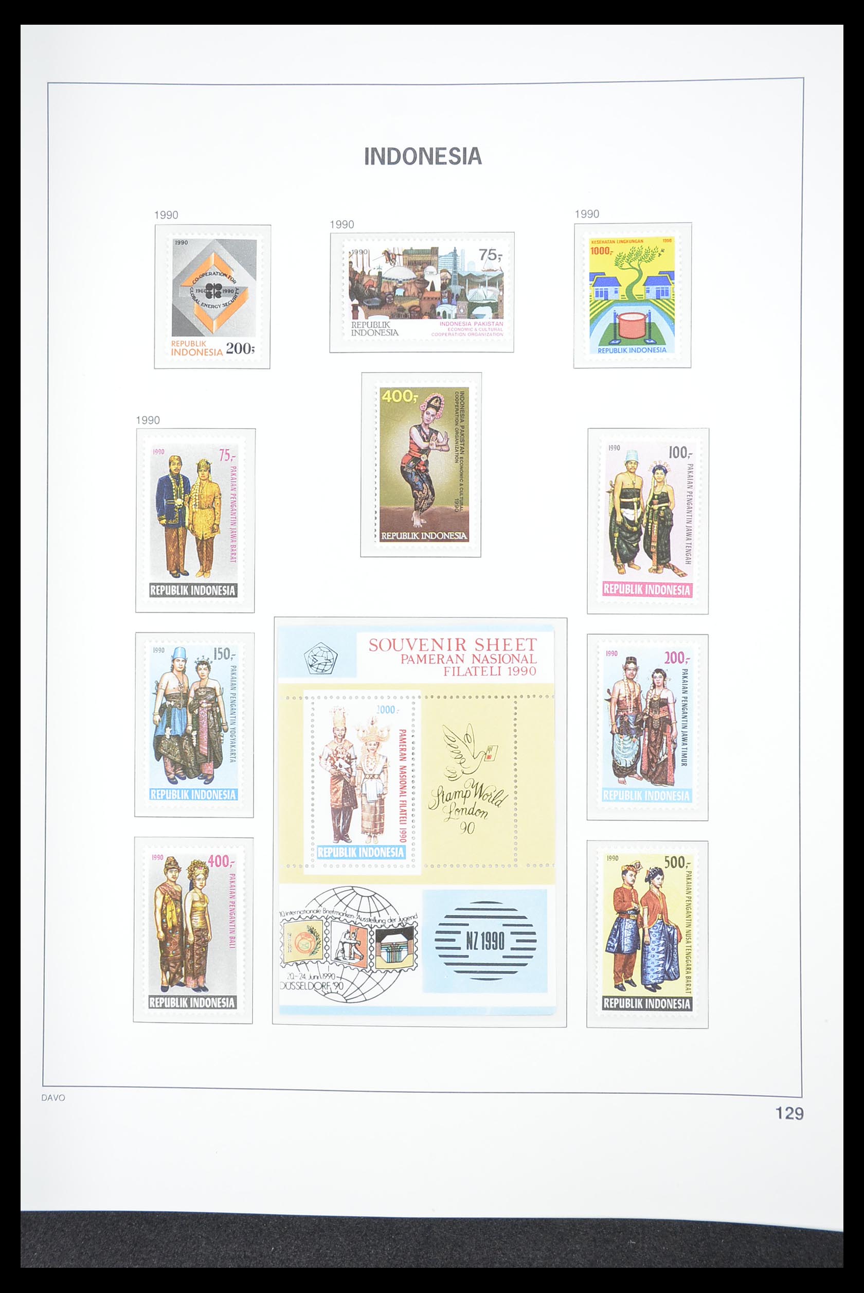 33374 133 - Postzegelverzameling 33374 Indonesië 1949-1995.