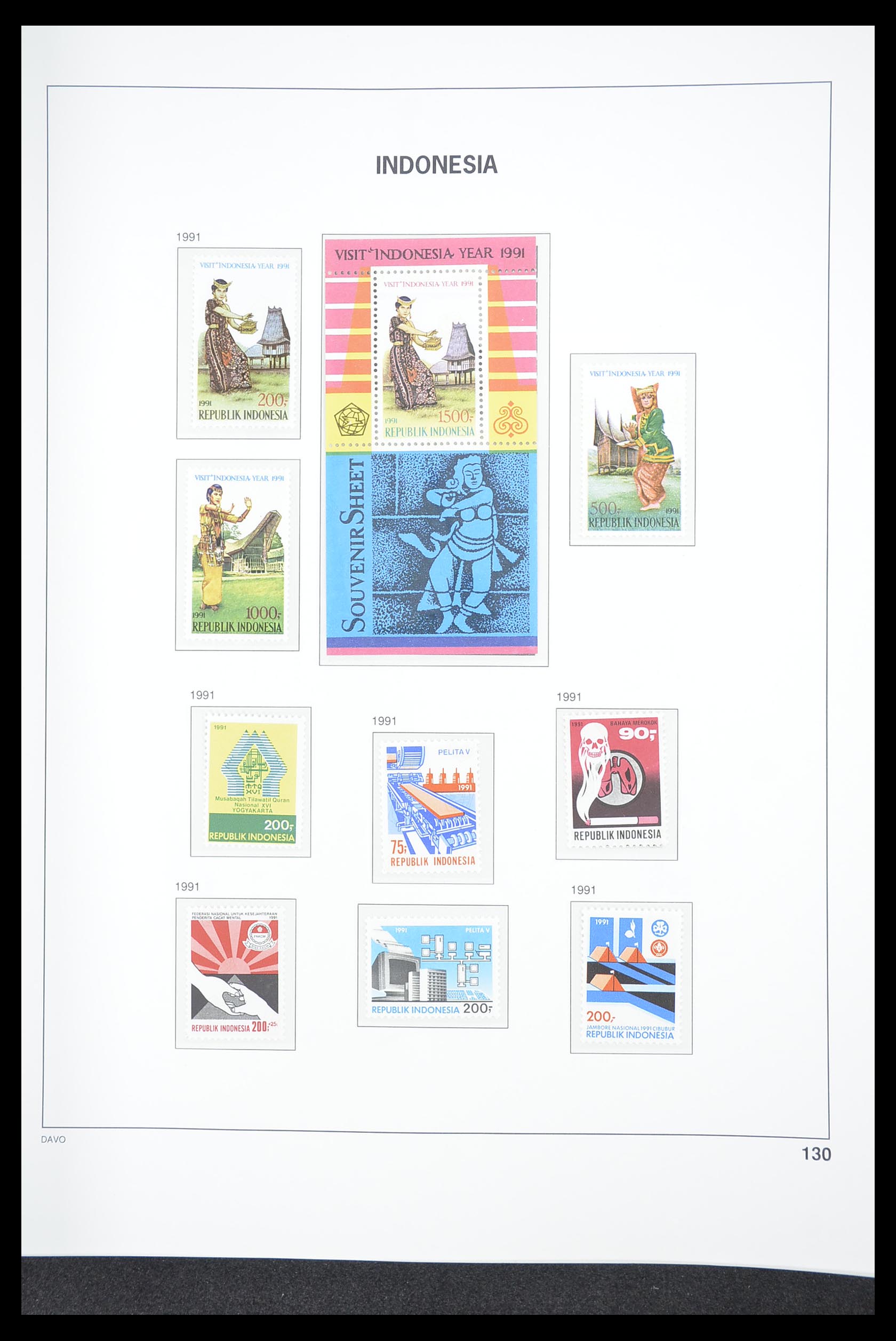 33374 134 - Postzegelverzameling 33374 Indonesië 1949-1995.