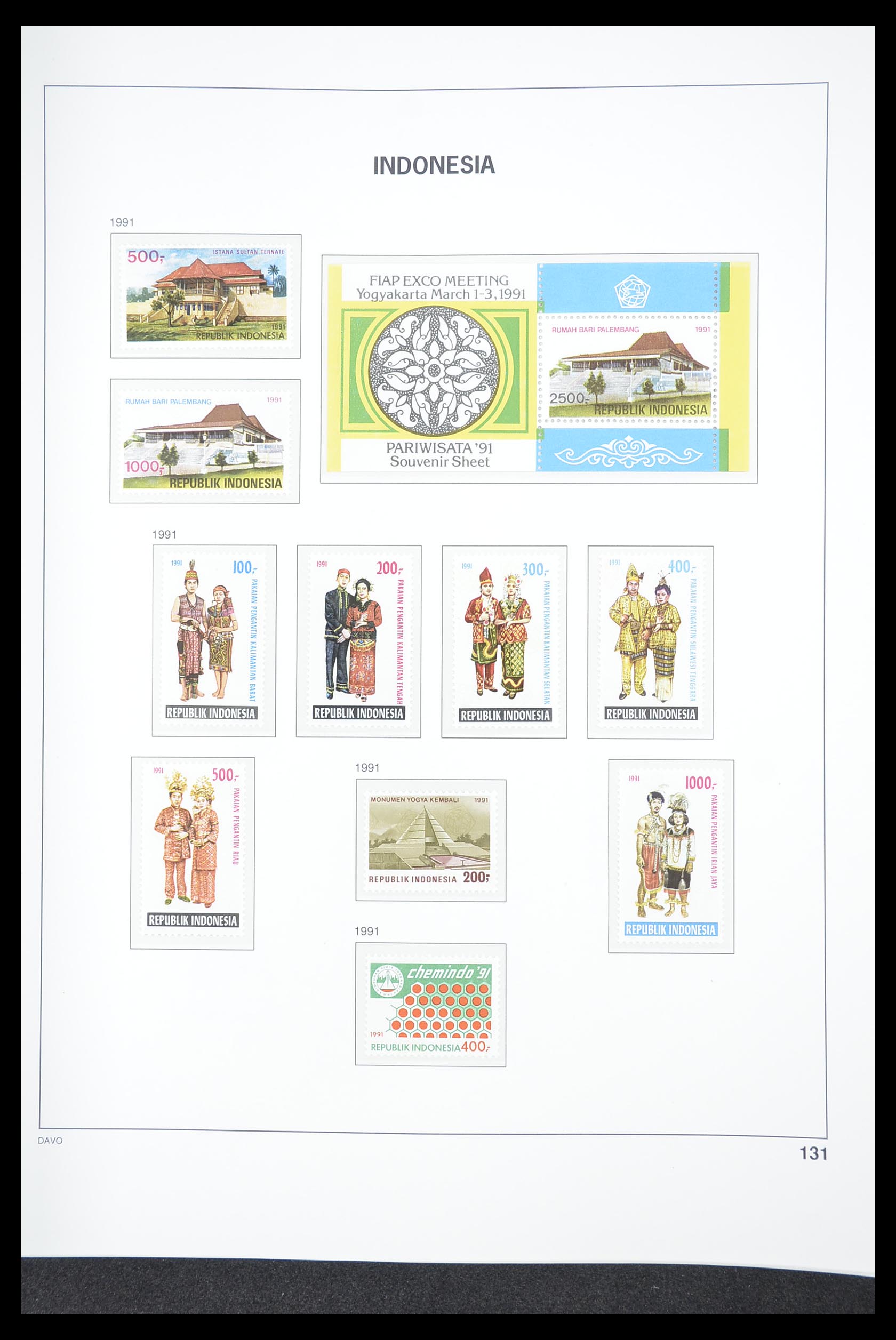 33374 135 - Postzegelverzameling 33374 Indonesië 1949-1995.