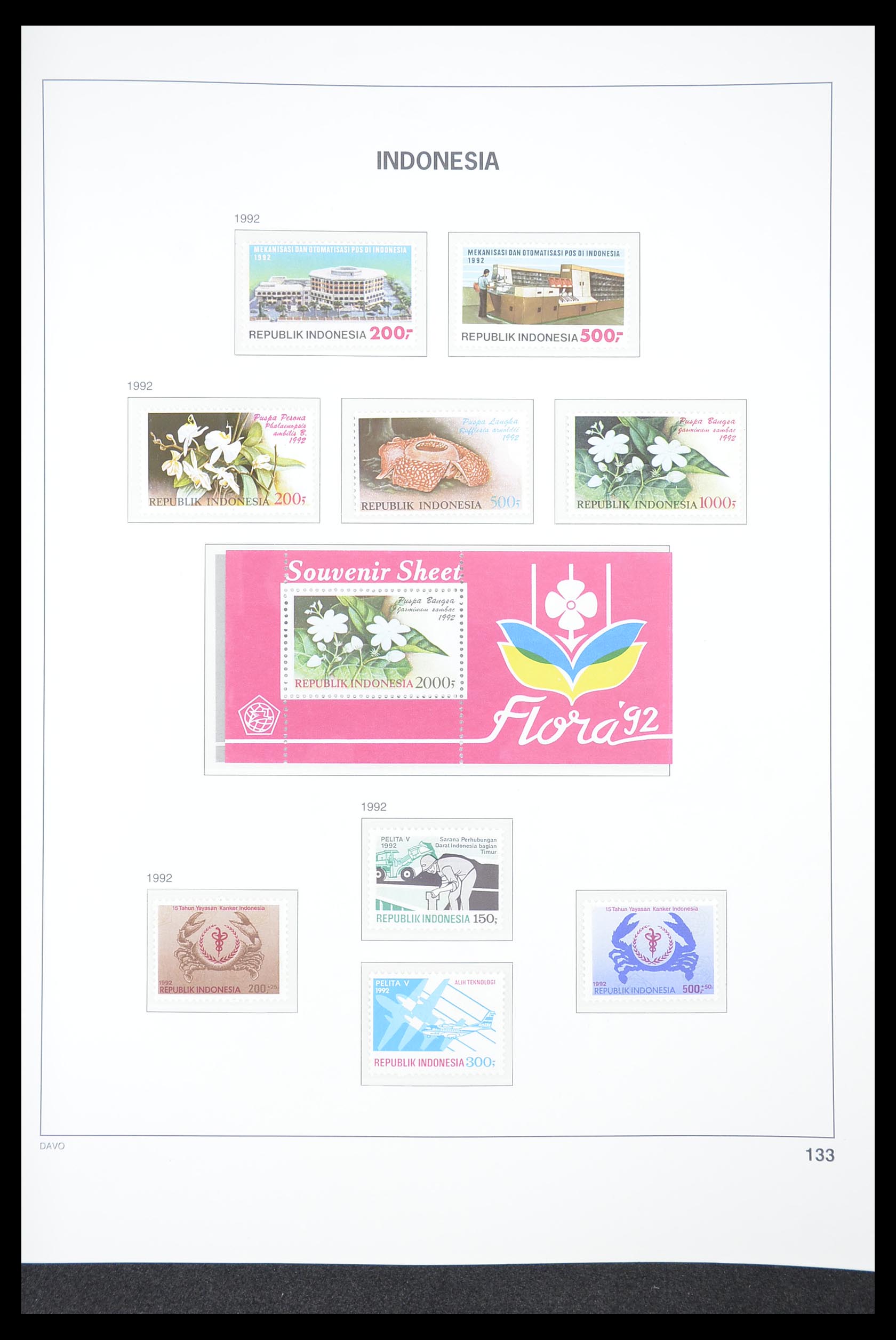 33374 137 - Postzegelverzameling 33374 Indonesië 1949-1995.