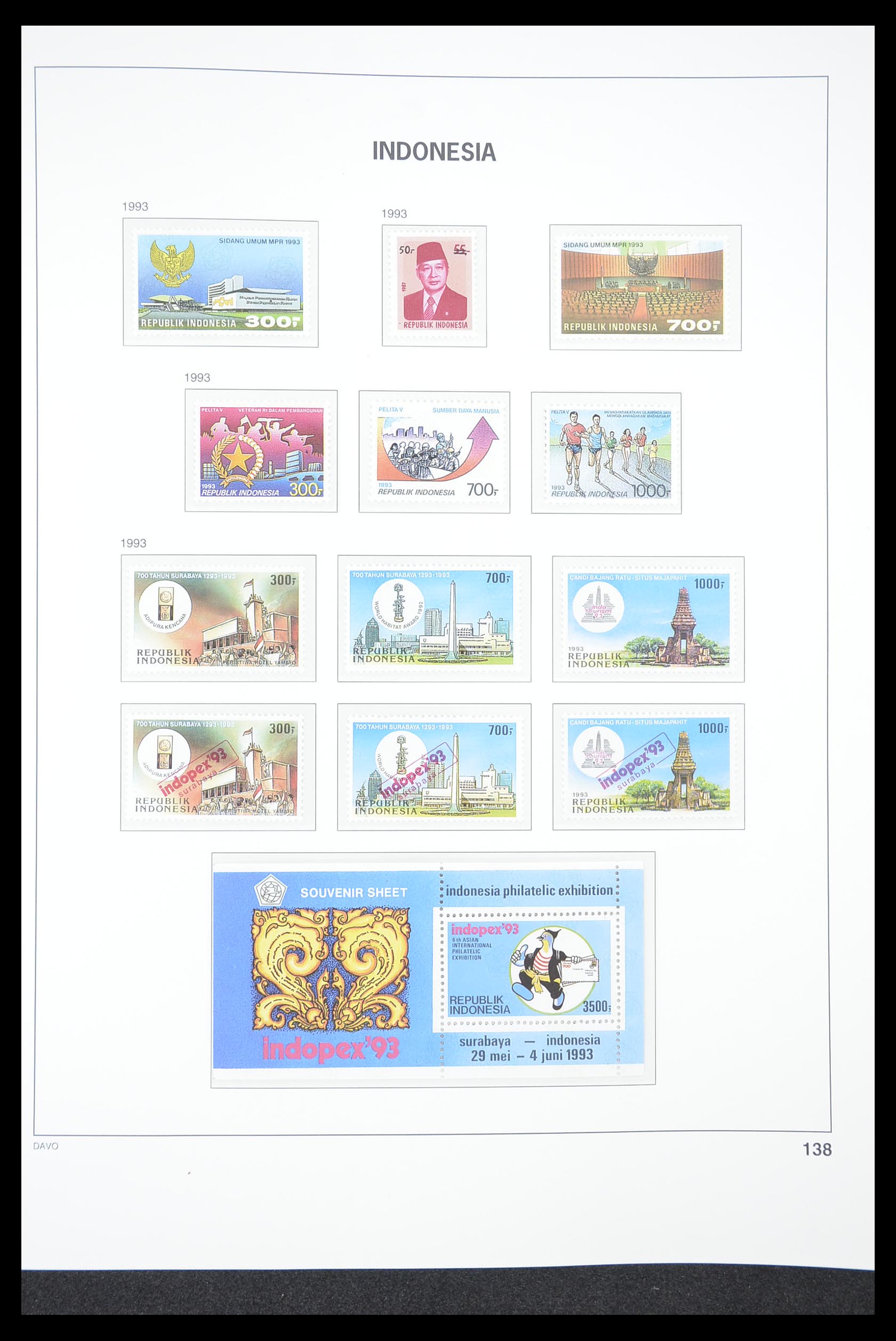 33374 142 - Postzegelverzameling 33374 Indonesië 1949-1995.