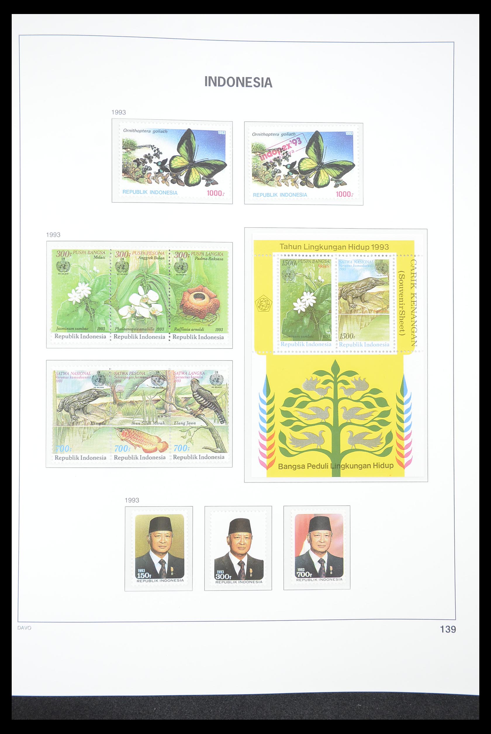 33374 143 - Stamp collection 33374 Indonesia 1949-1995.