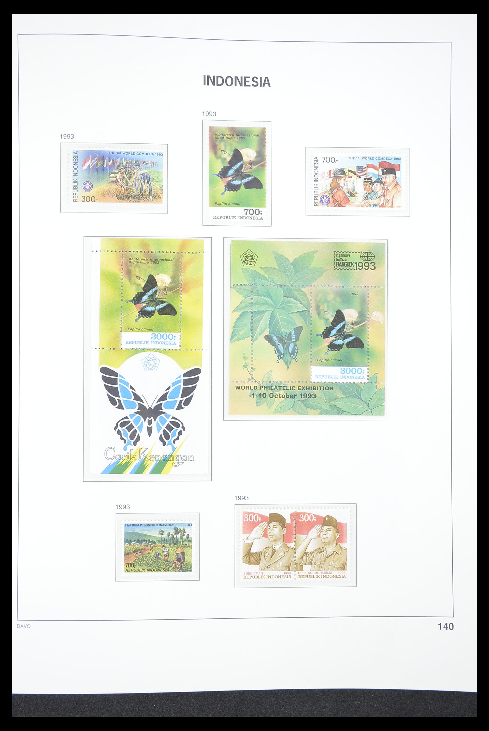 33374 144 - Postzegelverzameling 33374 Indonesië 1949-1995.