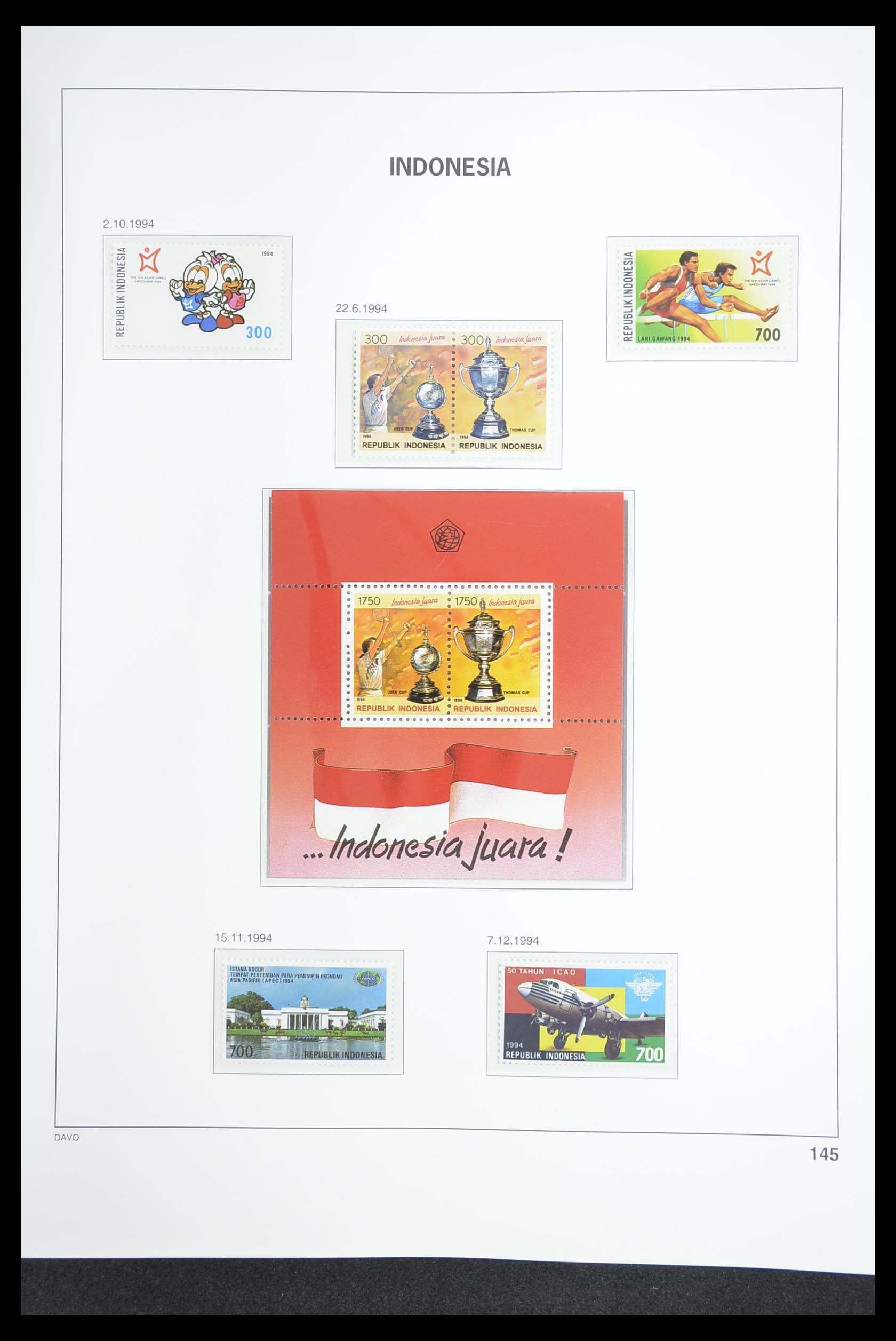 33374 149 - Postzegelverzameling 33374 Indonesië 1949-1995.