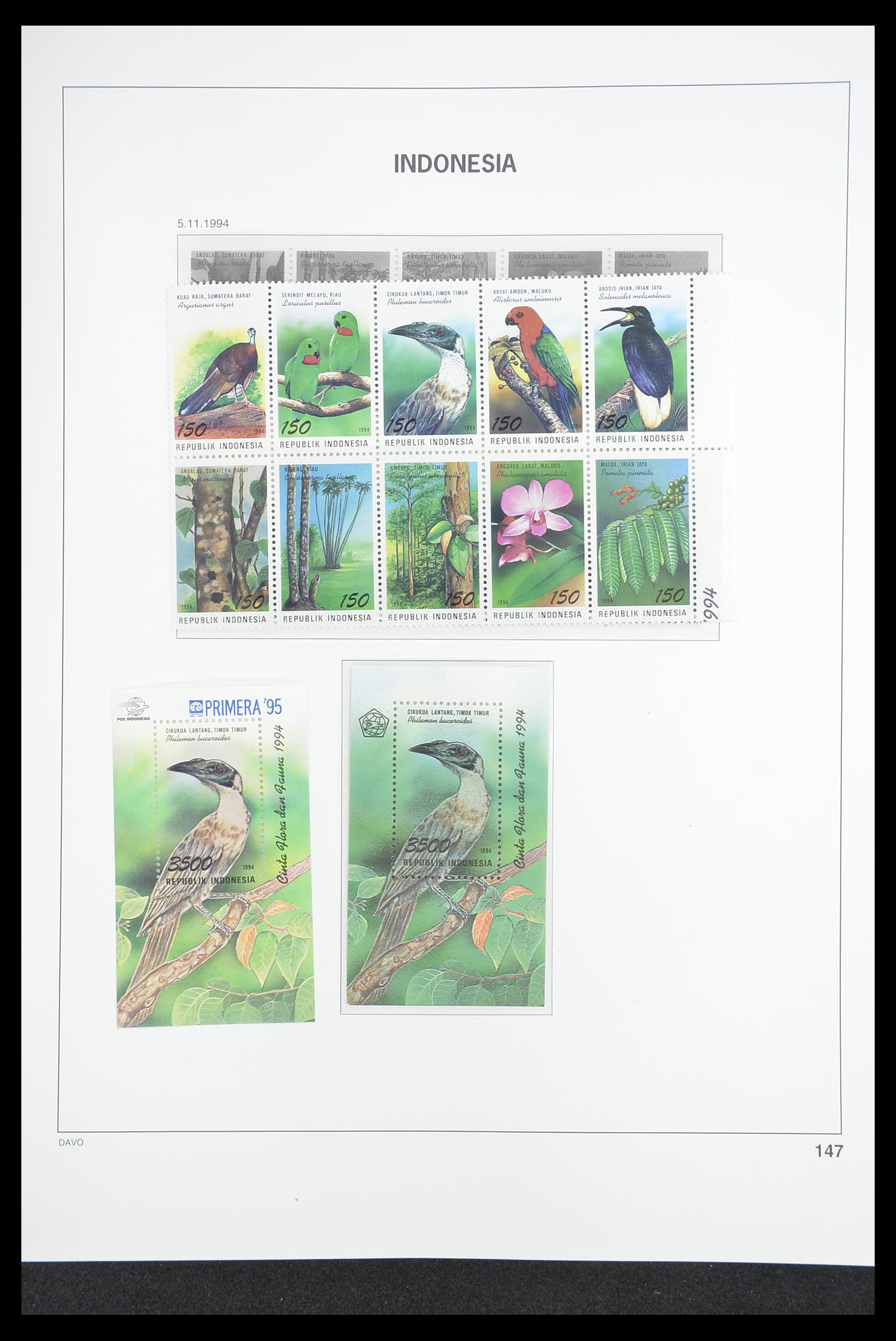 33374 151 - Postzegelverzameling 33374 Indonesië 1949-1995.