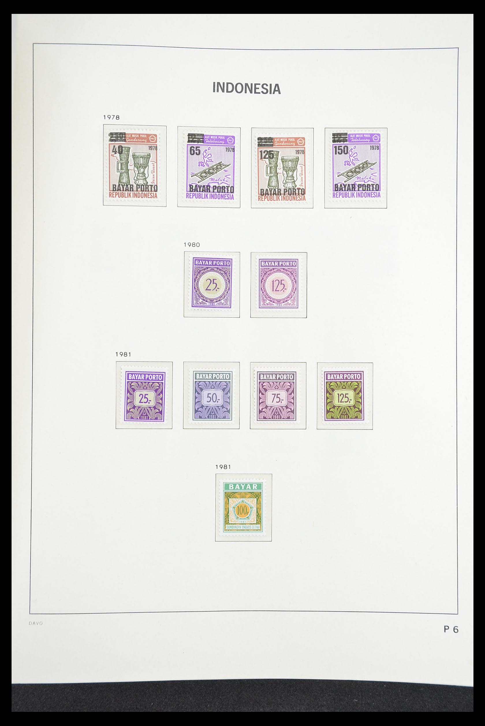 33374 163 - Postzegelverzameling 33374 Indonesië 1949-1995.