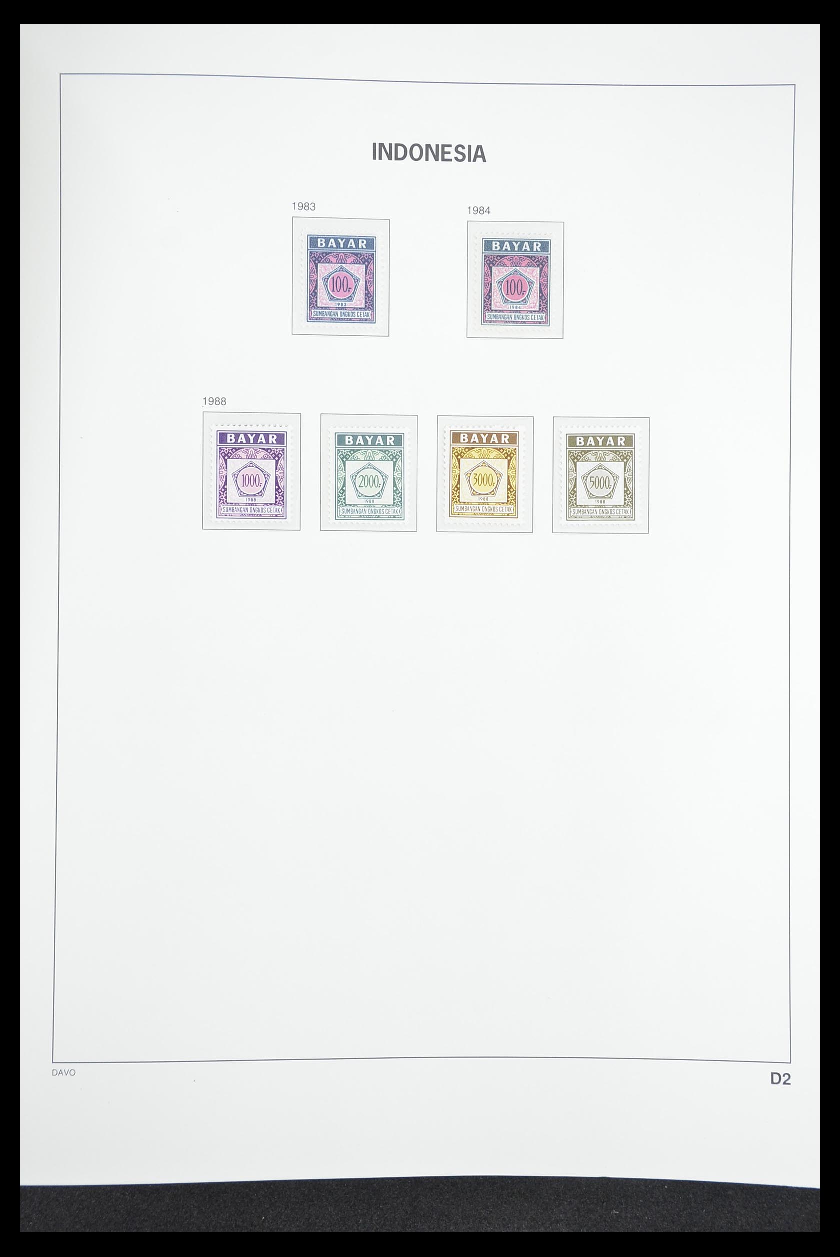 33374 165 - Postzegelverzameling 33374 Indonesië 1949-1995.