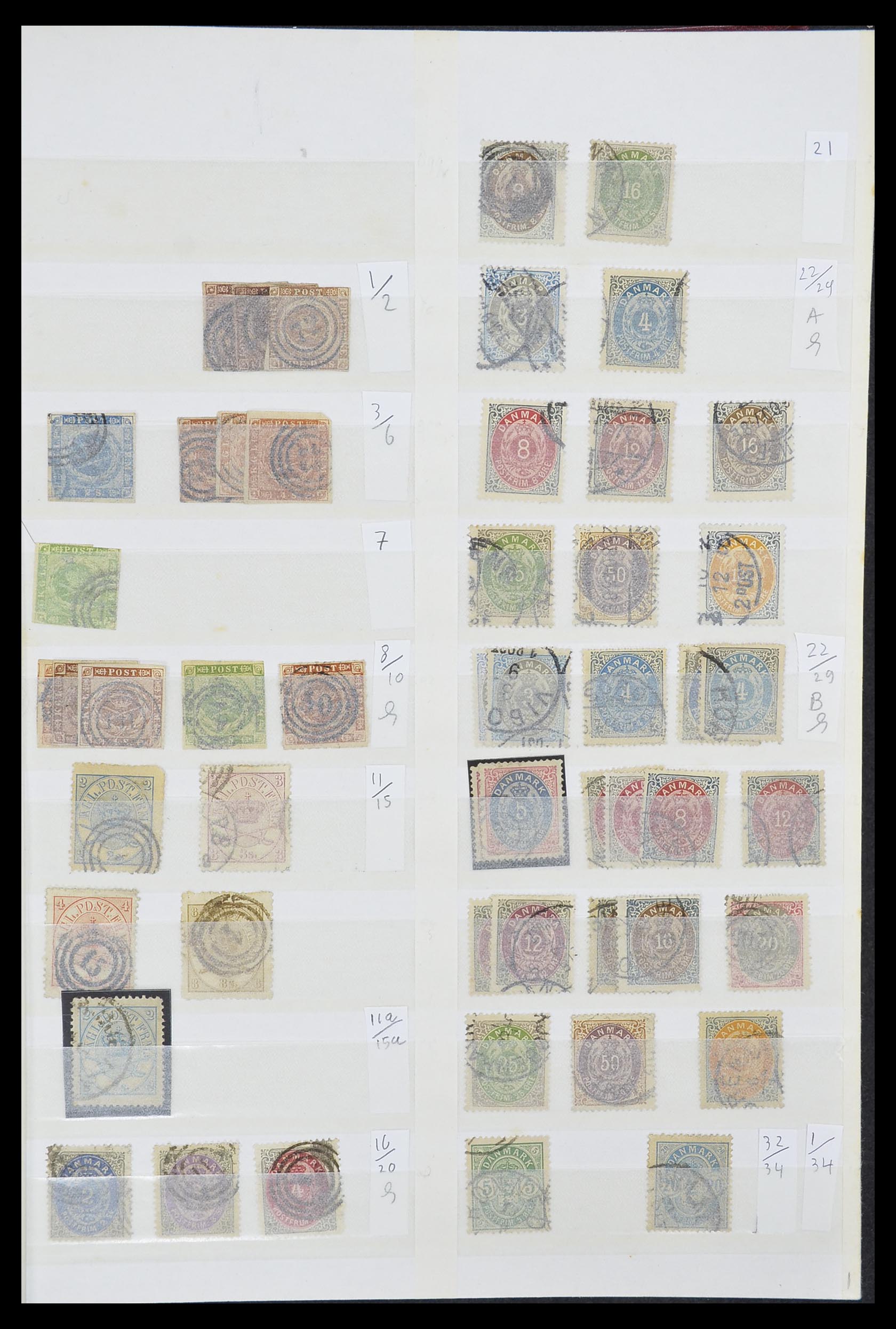 33376 001 - Postzegelverzameling 33376 Denemarken 1851-2007.
