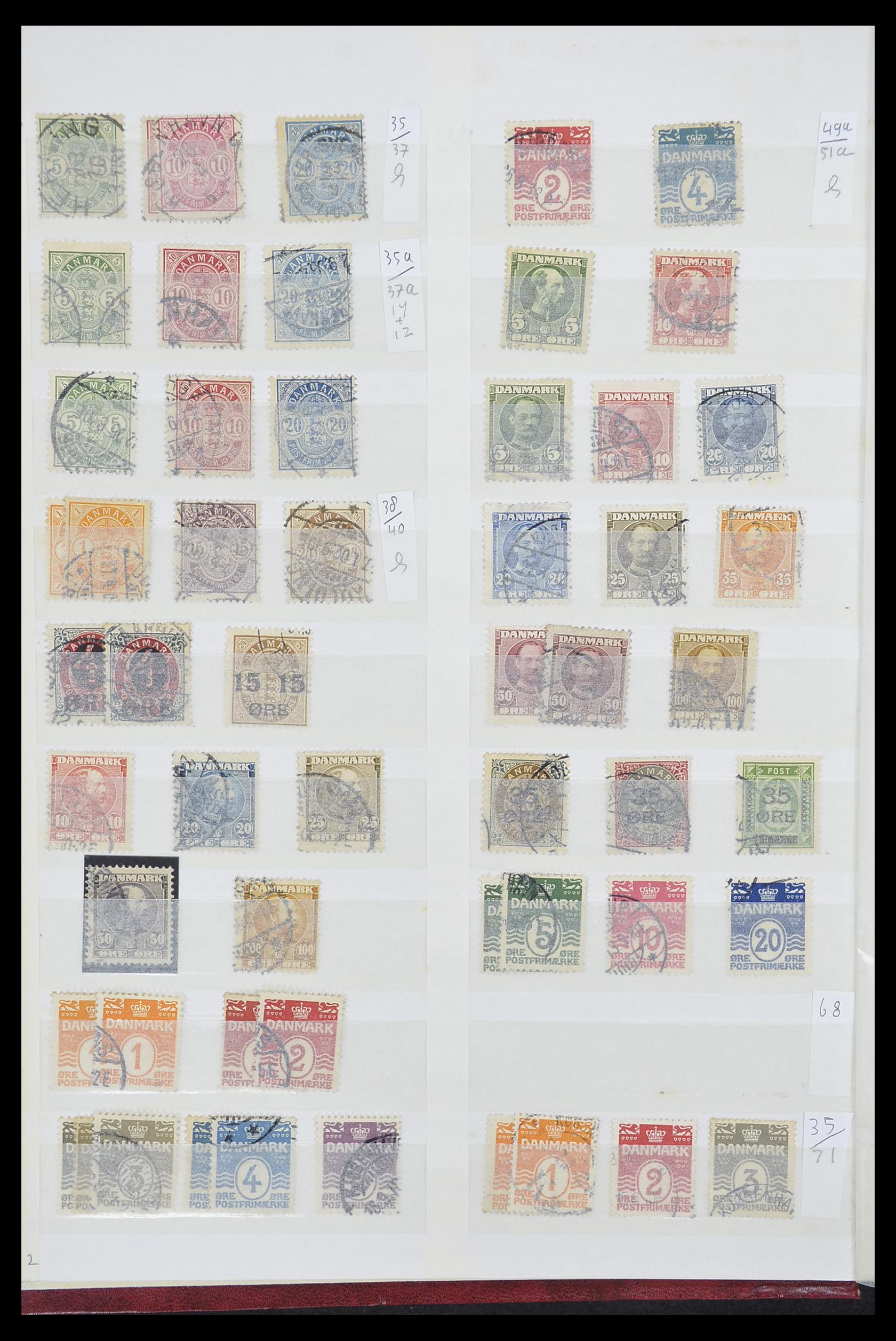 33376 002 - Postzegelverzameling 33376 Denemarken 1851-2007.