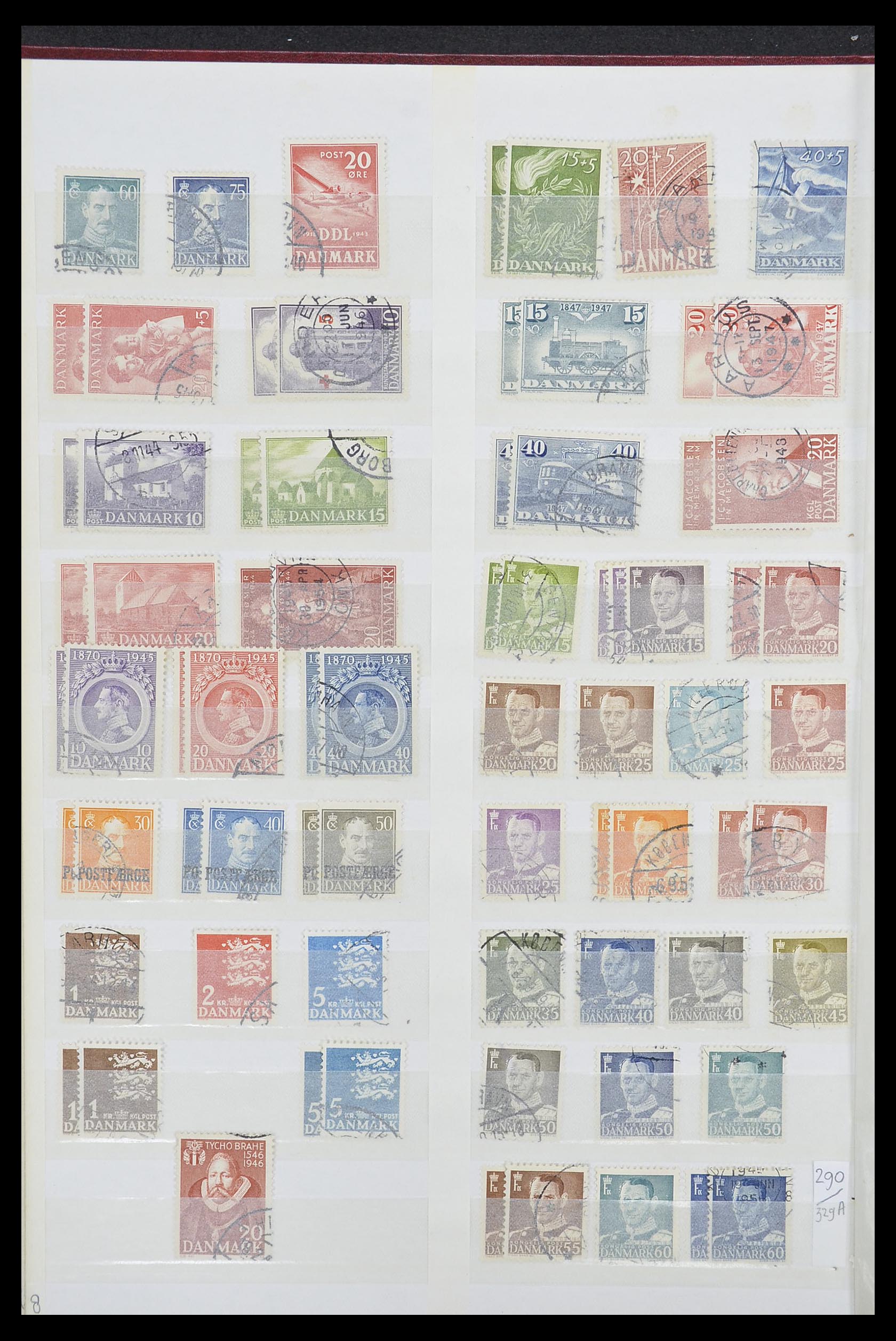 33376 008 - Postzegelverzameling 33376 Denemarken 1851-2007.