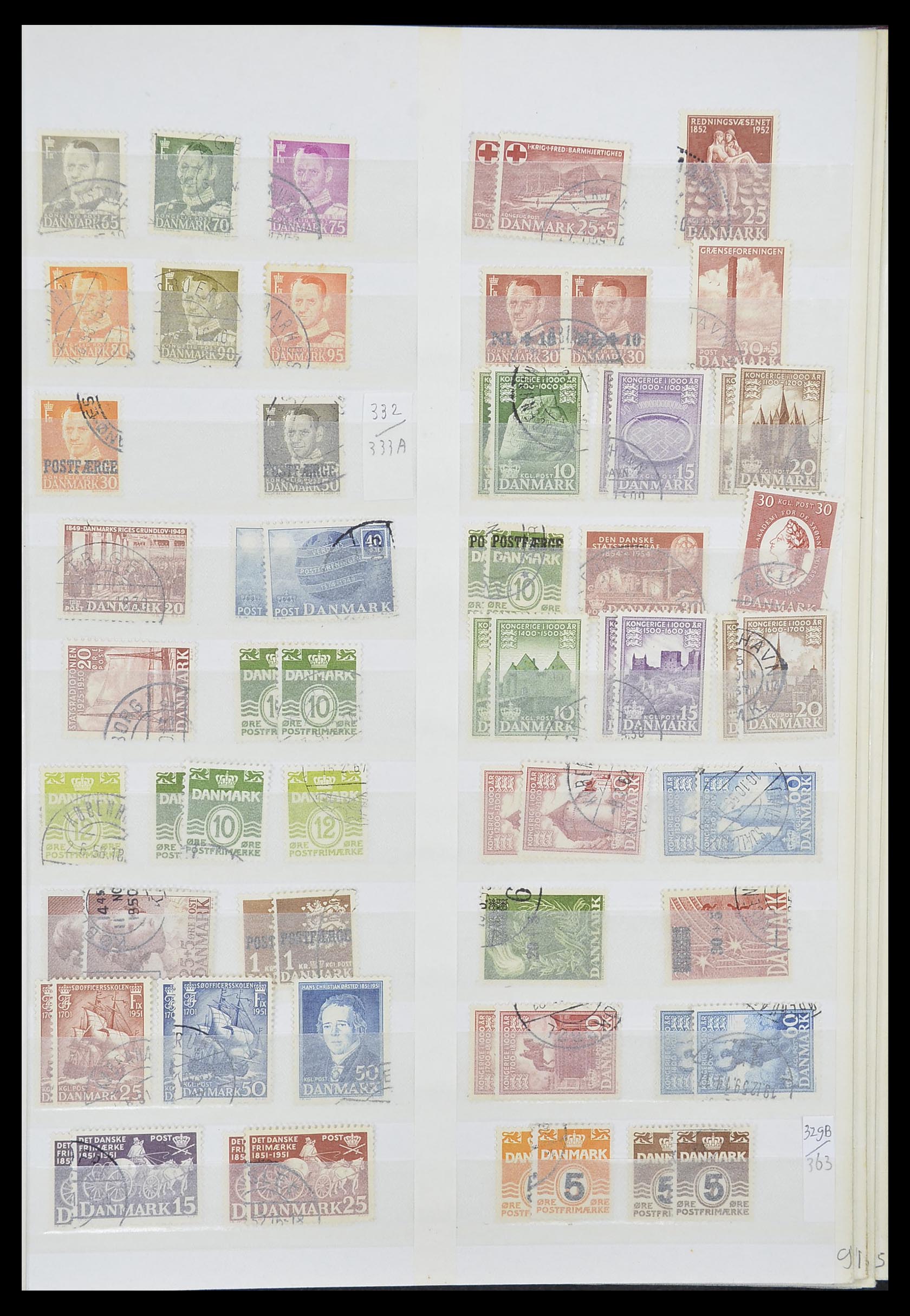 33376 009 - Postzegelverzameling 33376 Denemarken 1851-2007.