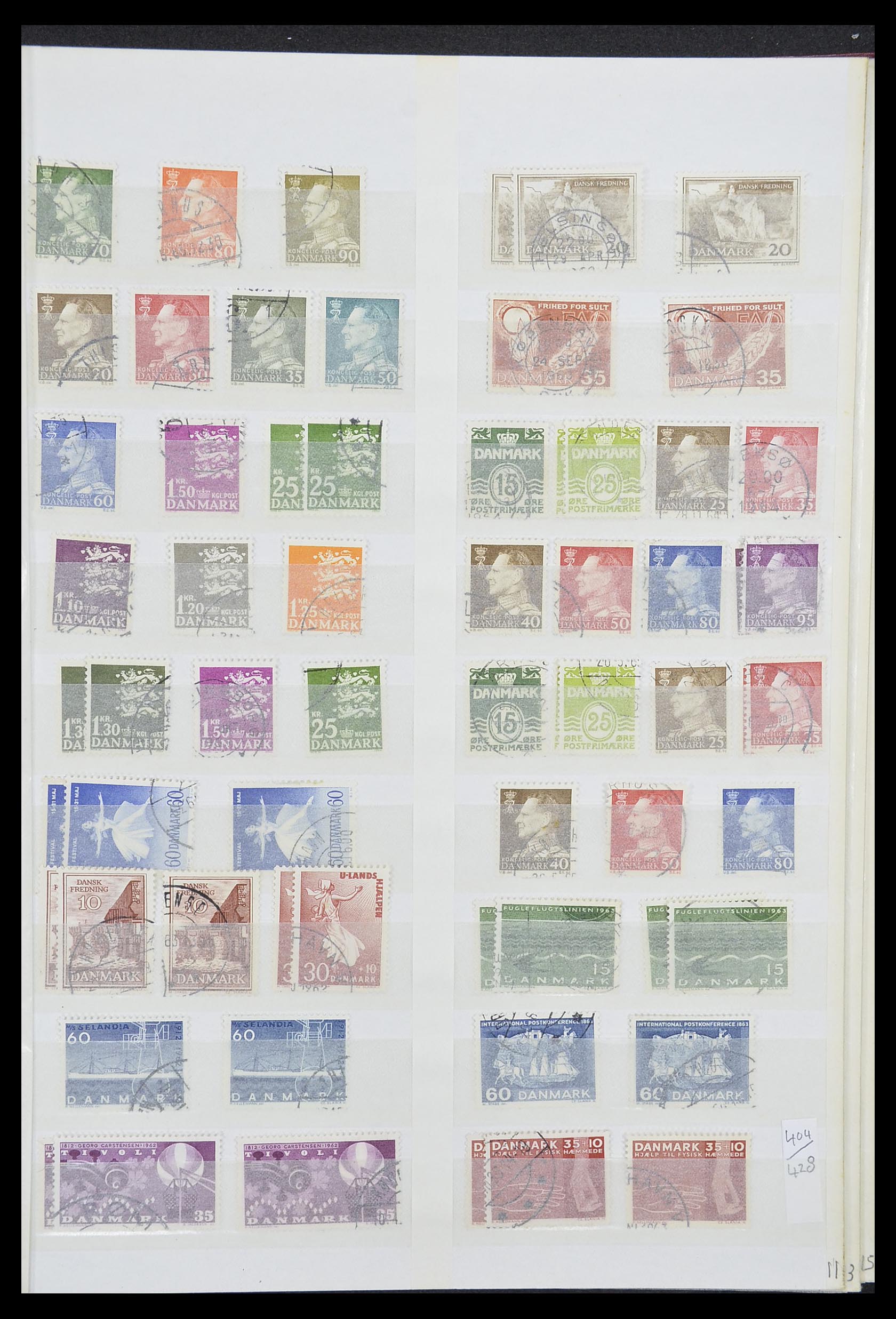 33376 011 - Postzegelverzameling 33376 Denemarken 1851-2007.
