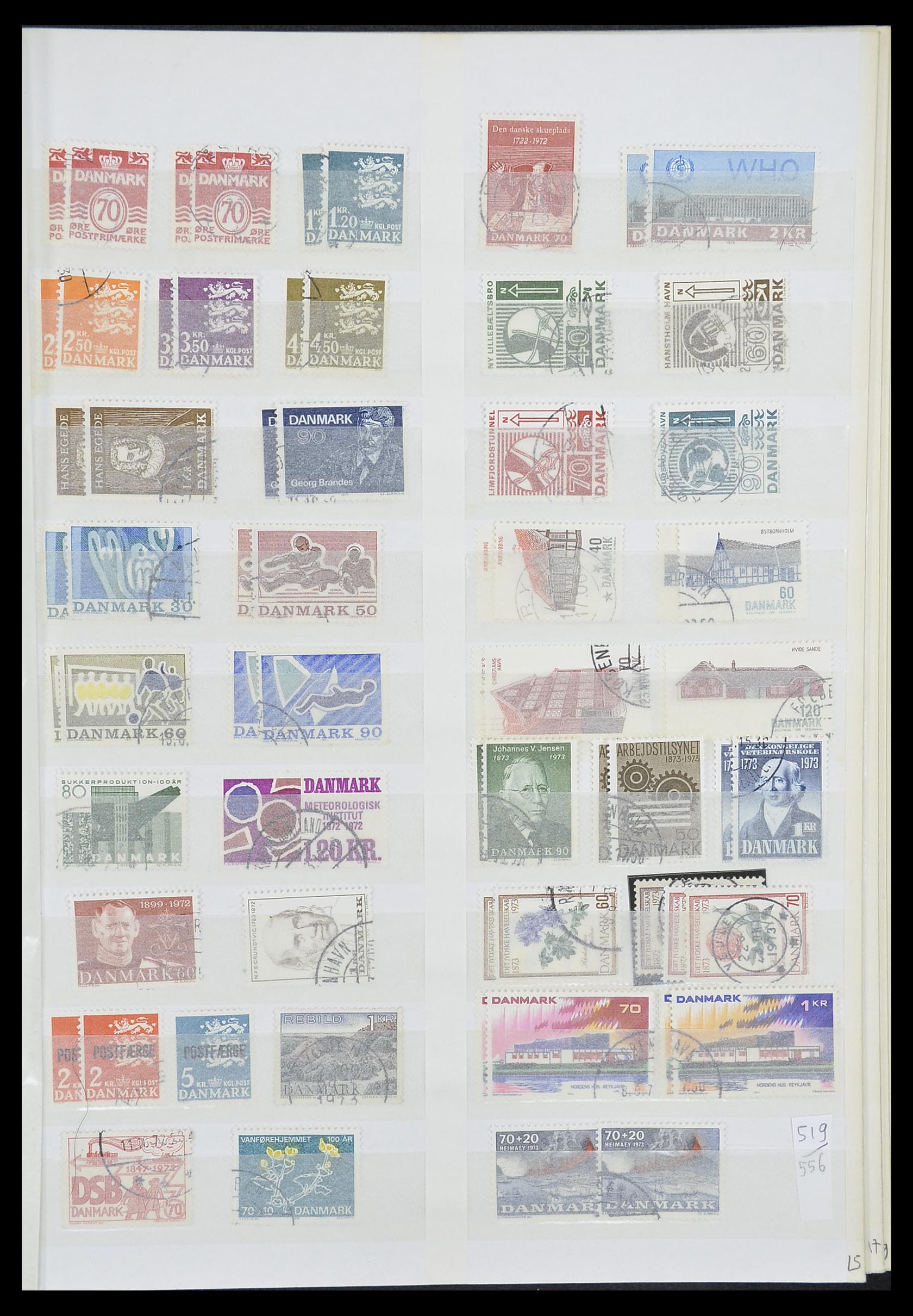 33376 015 - Postzegelverzameling 33376 Denemarken 1851-2007.