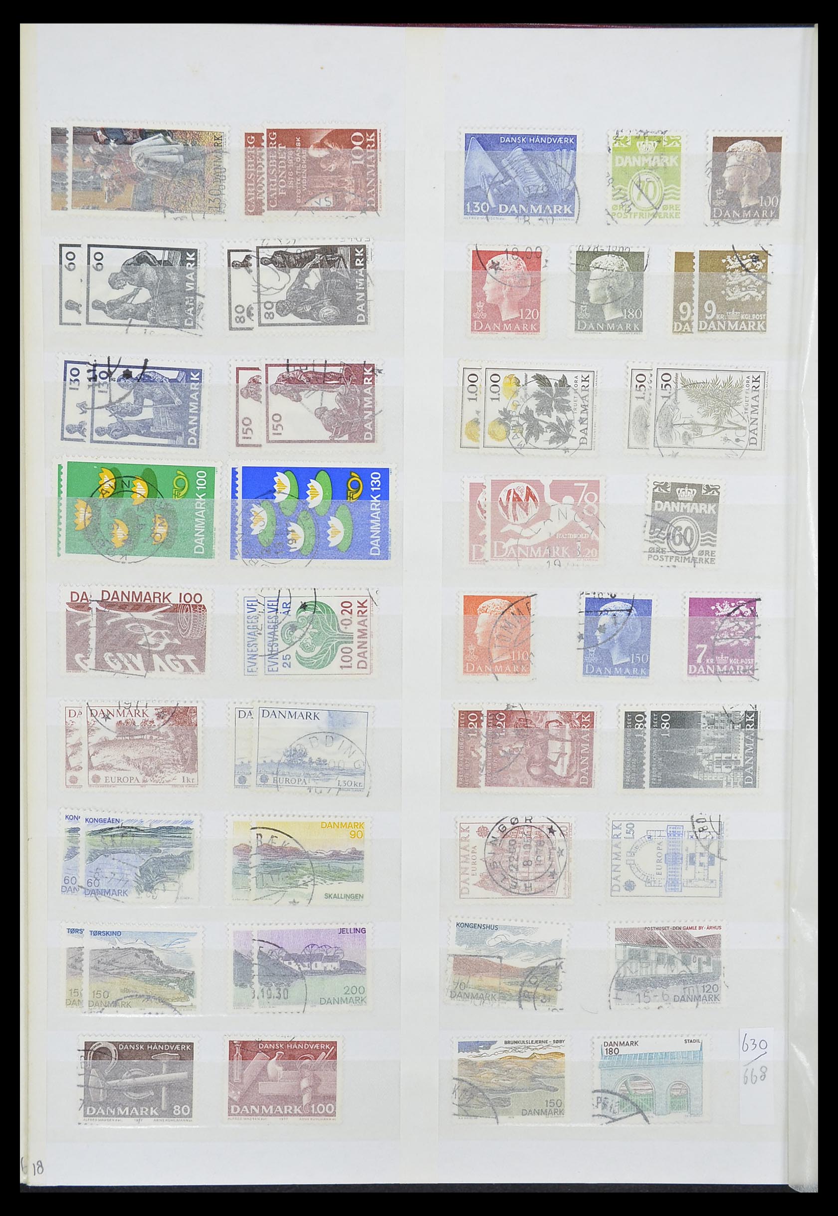 33376 018 - Postzegelverzameling 33376 Denemarken 1851-2007.