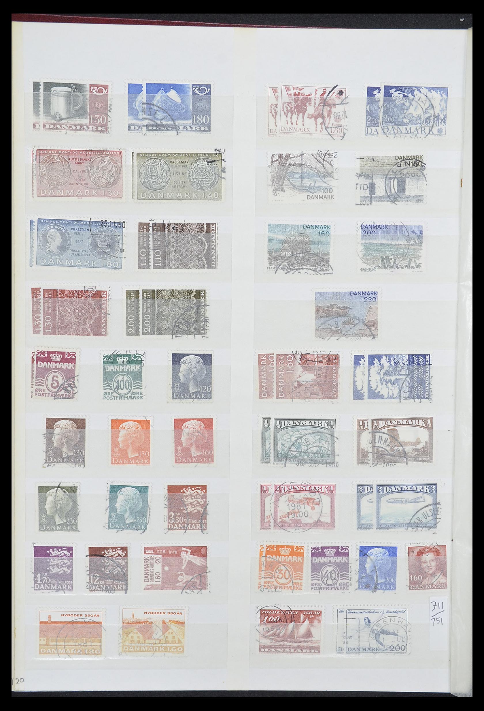 33376 020 - Postzegelverzameling 33376 Denemarken 1851-2007.