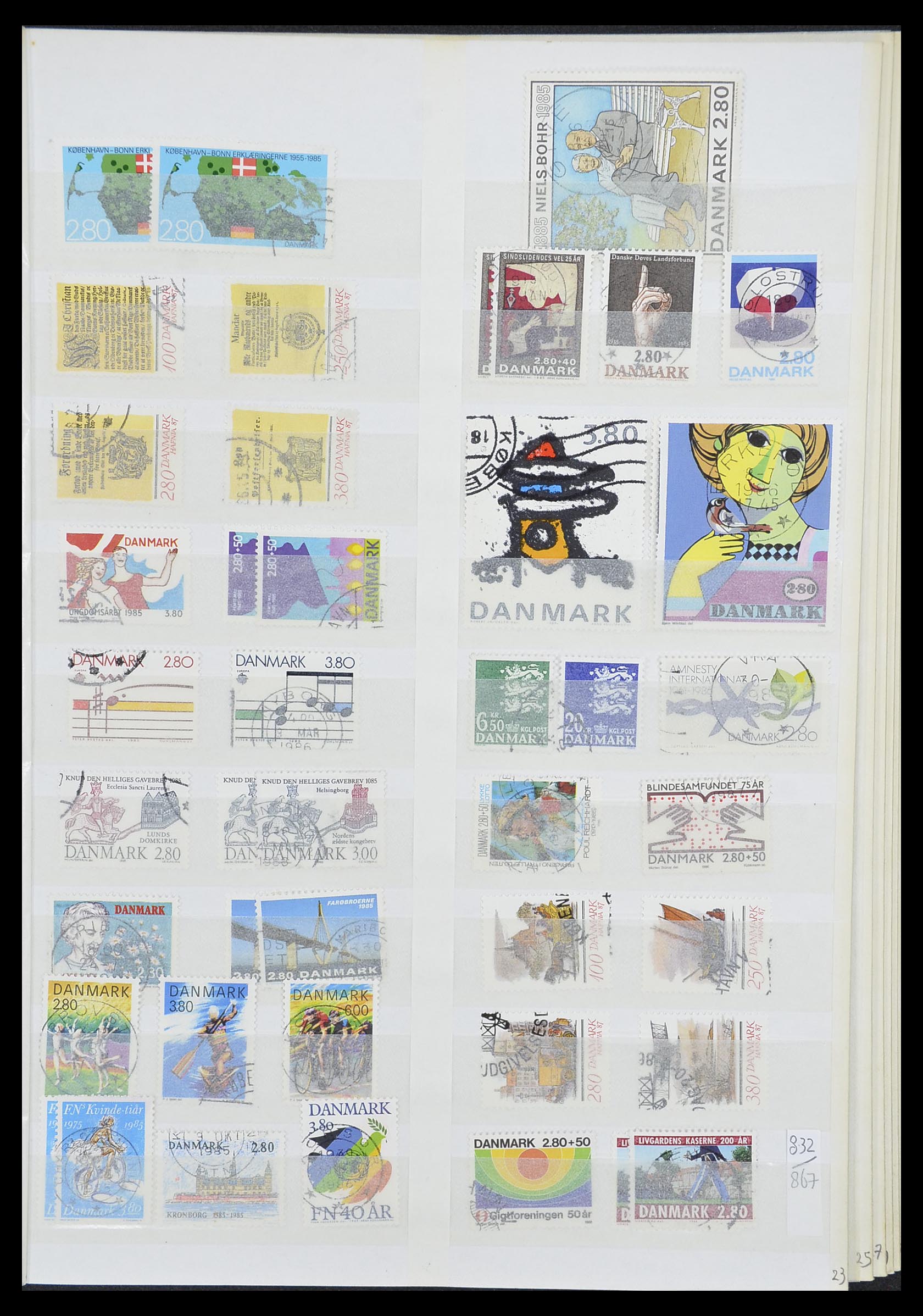33376 023 - Postzegelverzameling 33376 Denemarken 1851-2007.