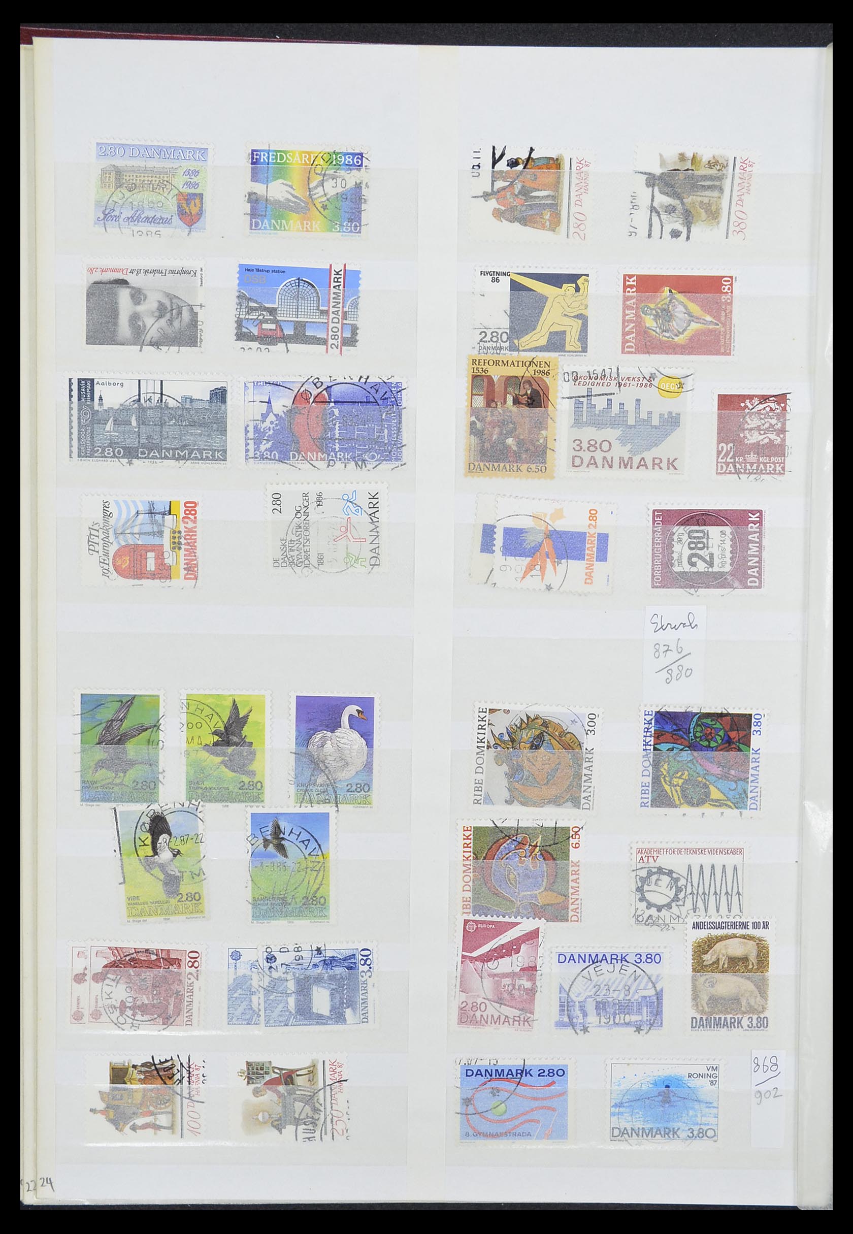 33376 024 - Postzegelverzameling 33376 Denemarken 1851-2007.