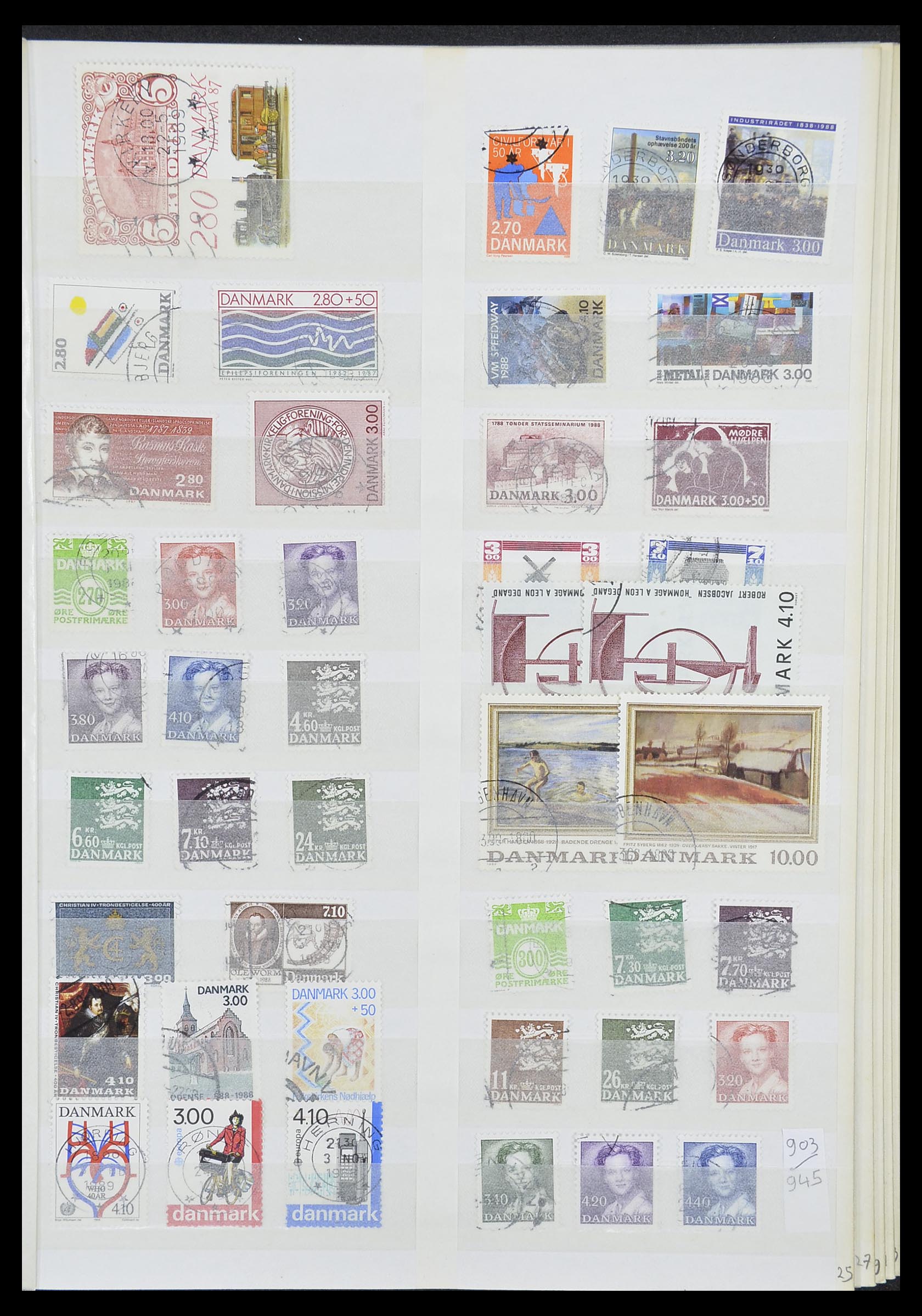 33376 025 - Postzegelverzameling 33376 Denemarken 1851-2007.