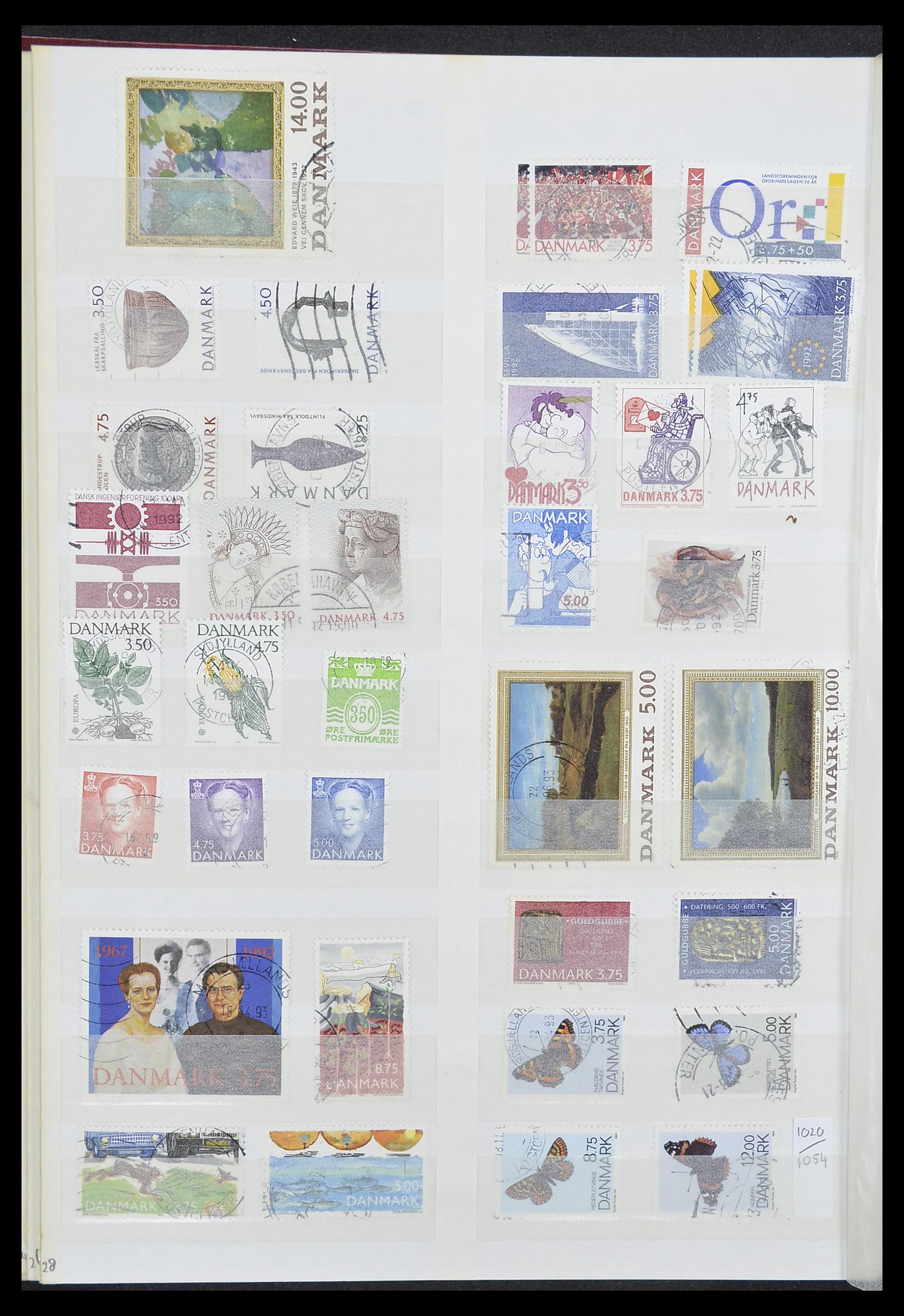 33376 028 - Postzegelverzameling 33376 Denemarken 1851-2007.