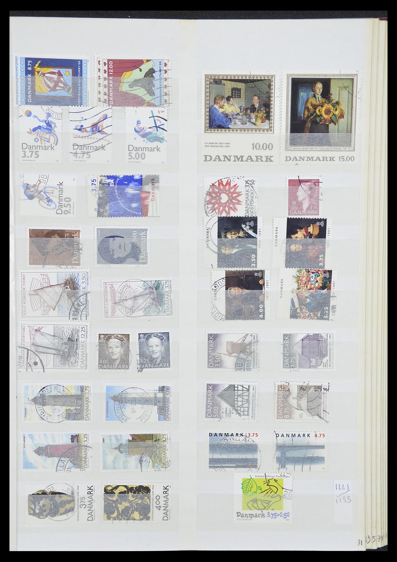 33376 031 - Postzegelverzameling 33376 Denemarken 1851-2007.