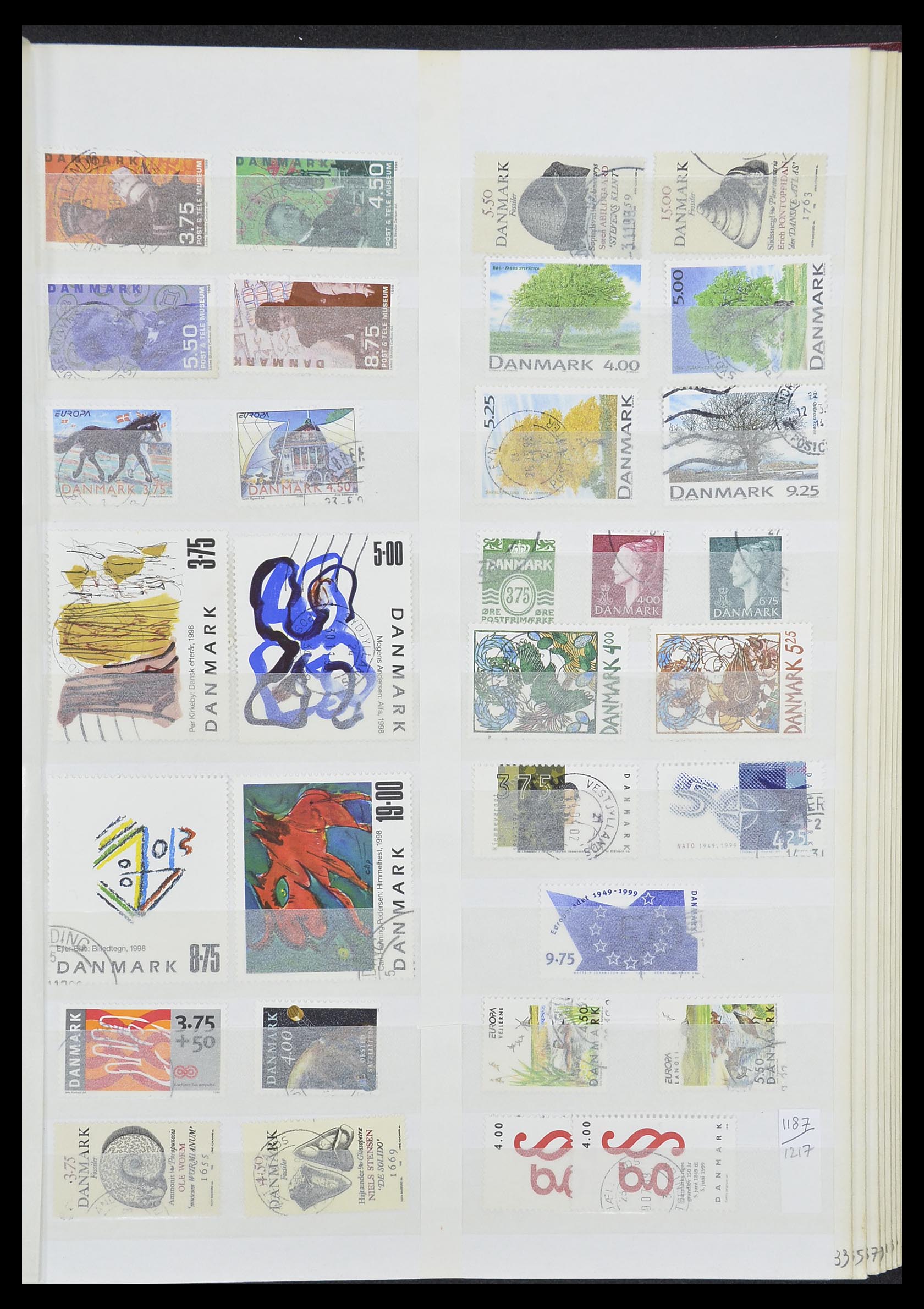 33376 033 - Postzegelverzameling 33376 Denemarken 1851-2007.