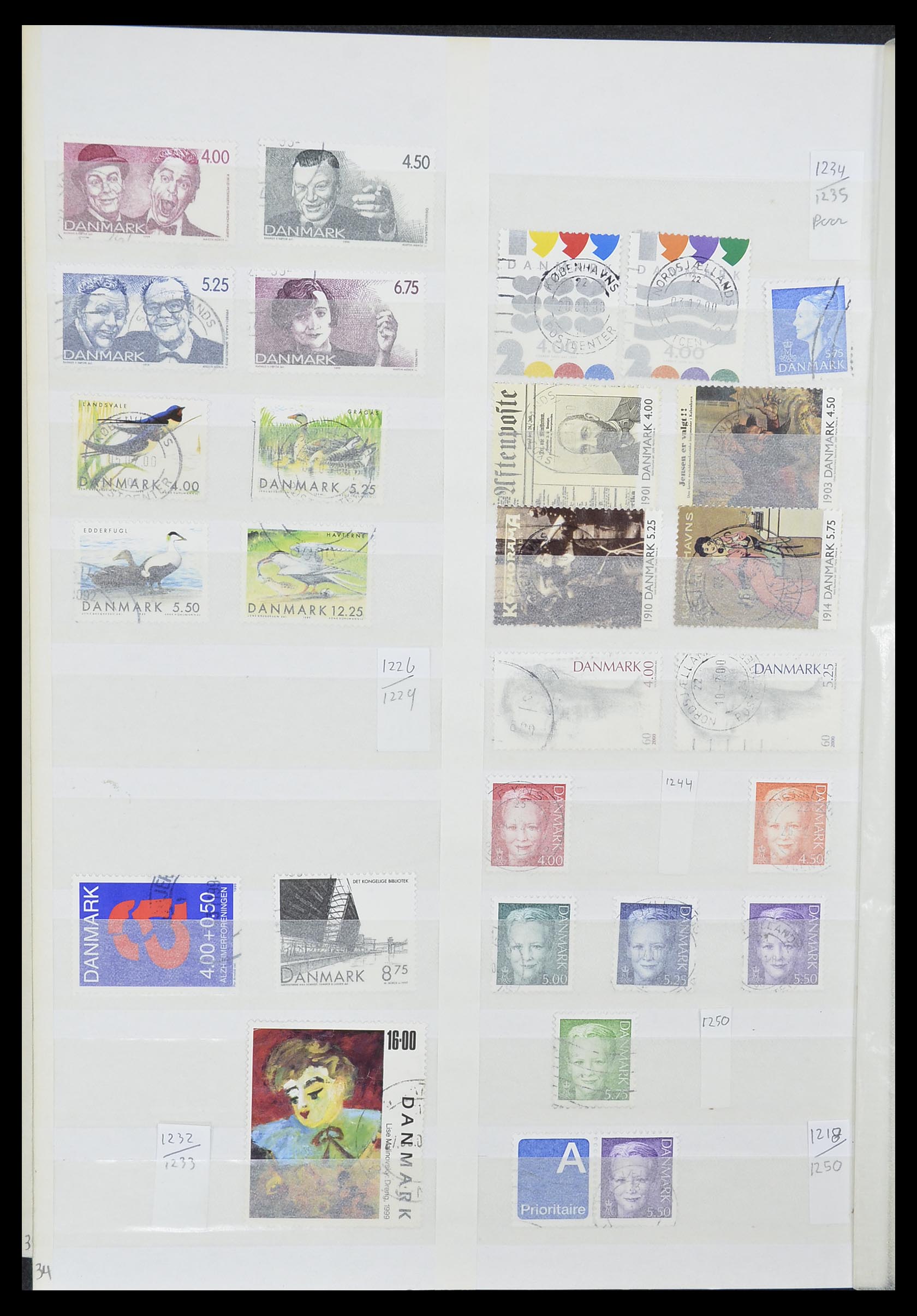 33376 034 - Postzegelverzameling 33376 Denemarken 1851-2007.