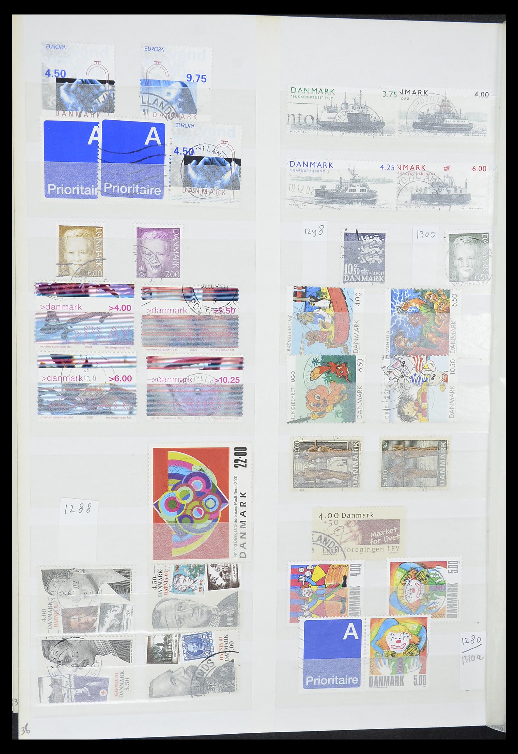 33376 037 - Postzegelverzameling 33376 Denemarken 1851-2007.