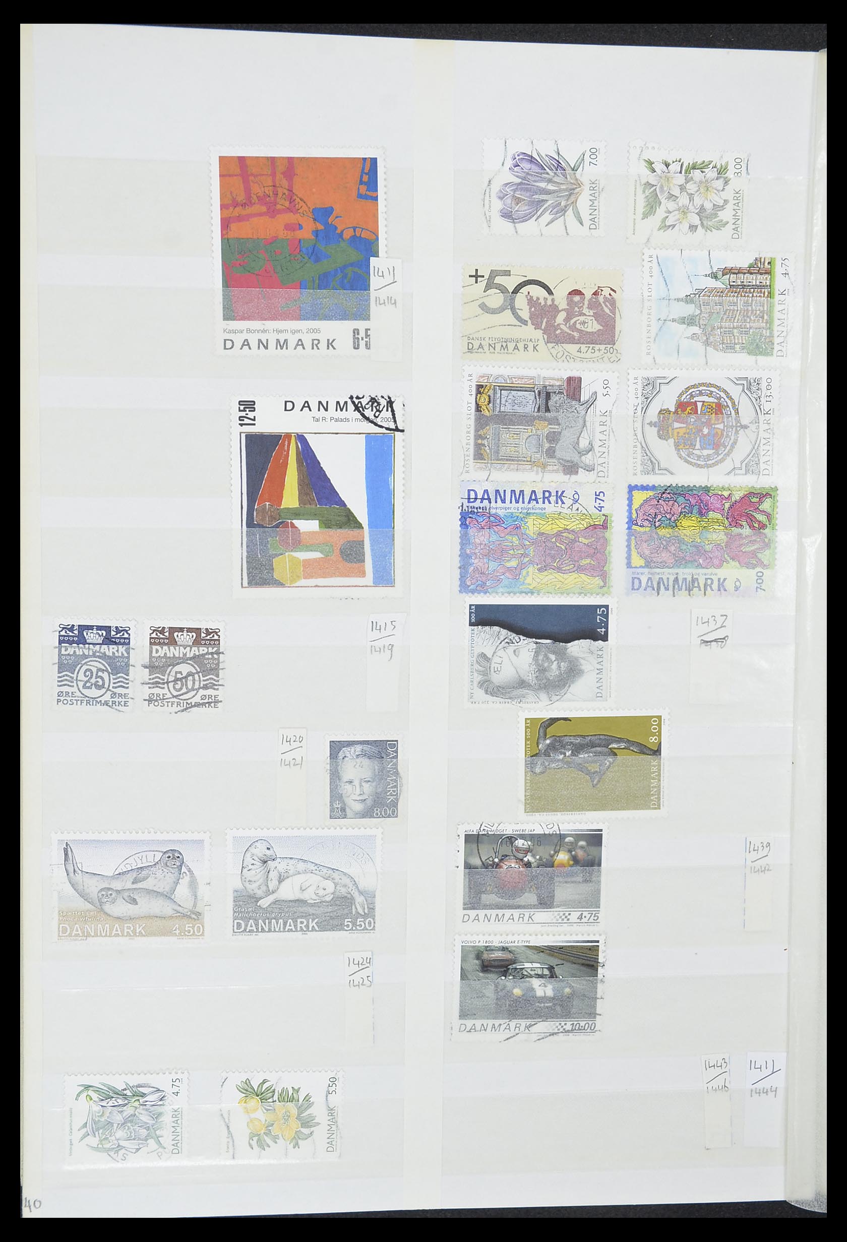 33376 041 - Postzegelverzameling 33376 Denemarken 1851-2007.