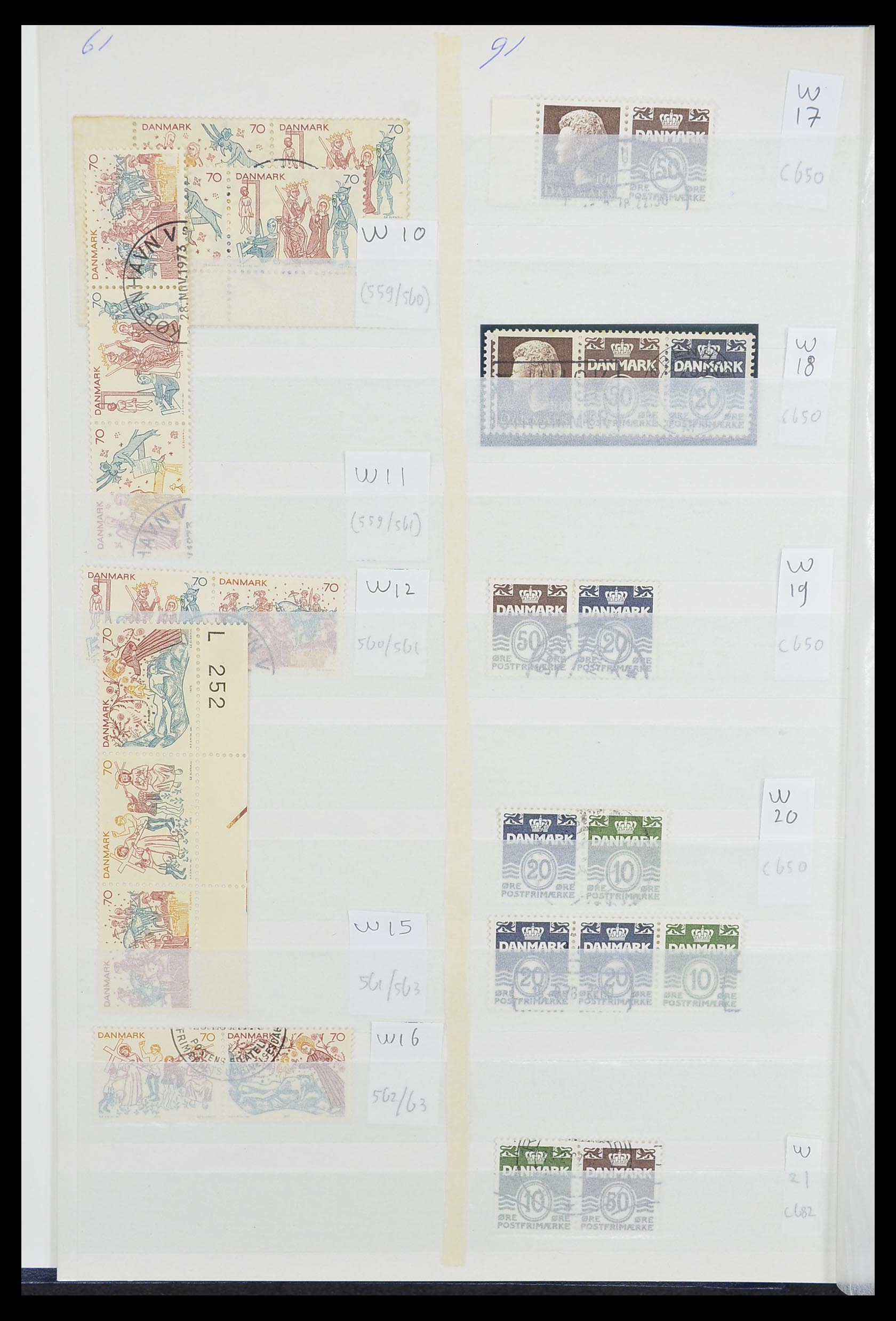 33376 054 - Postzegelverzameling 33376 Denemarken 1851-2007.