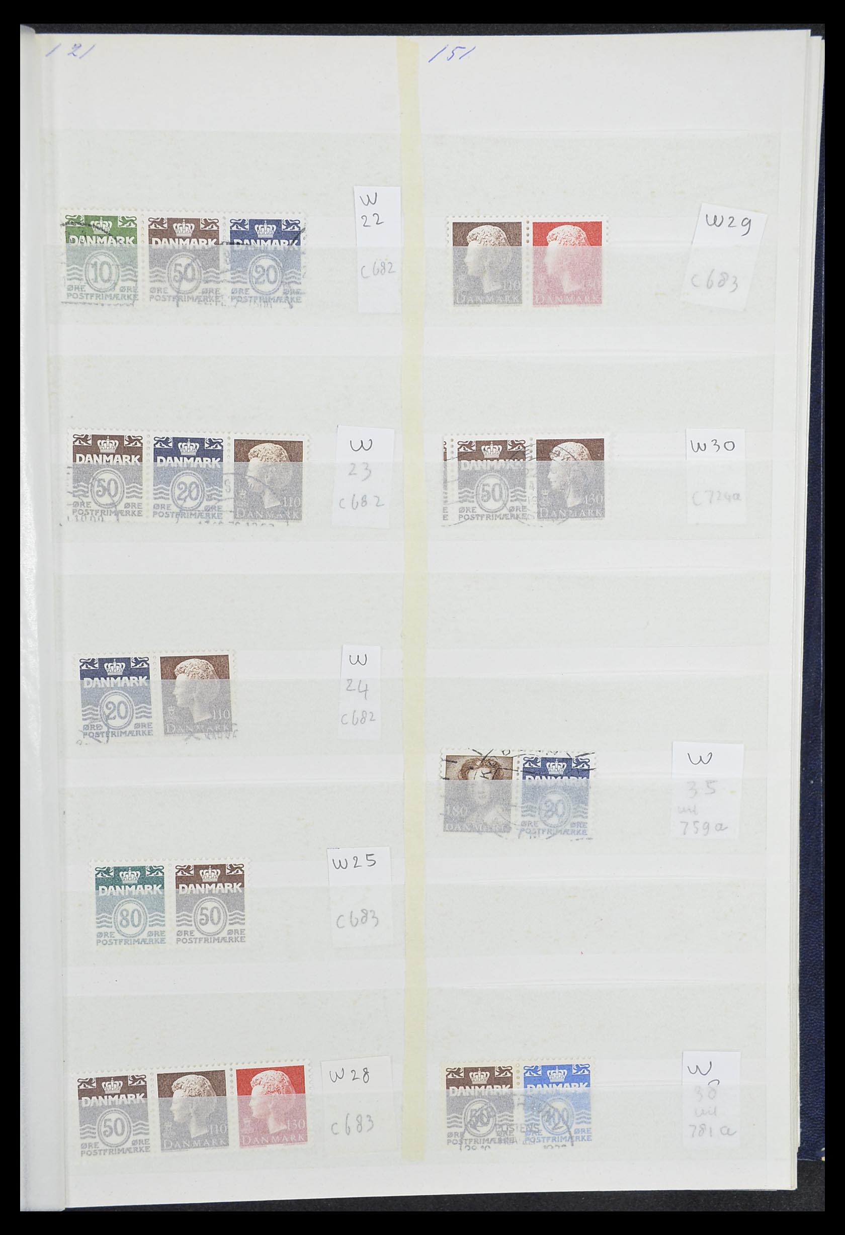 33376 055 - Postzegelverzameling 33376 Denemarken 1851-2007.