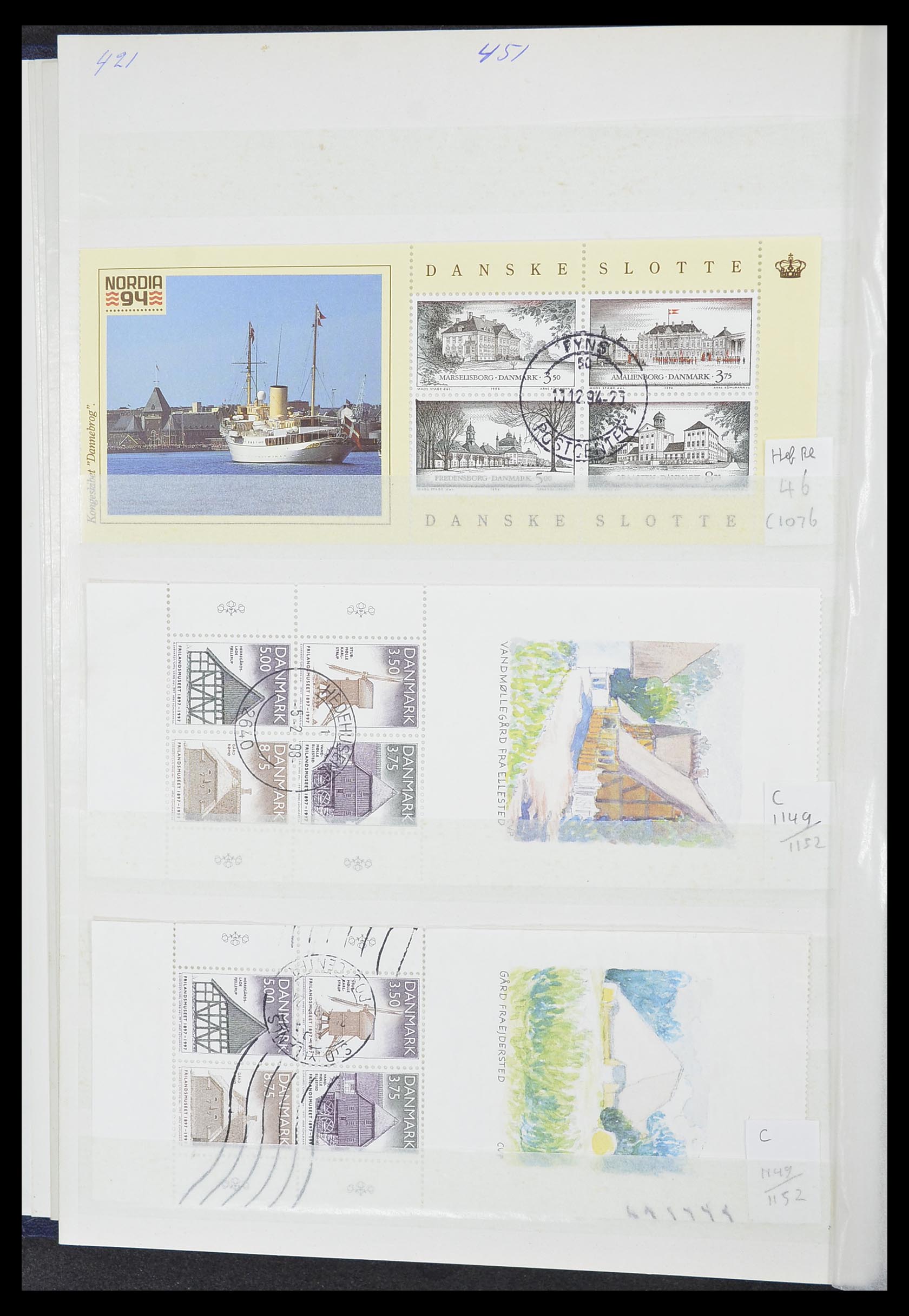 33376 060 - Postzegelverzameling 33376 Denemarken 1851-2007.