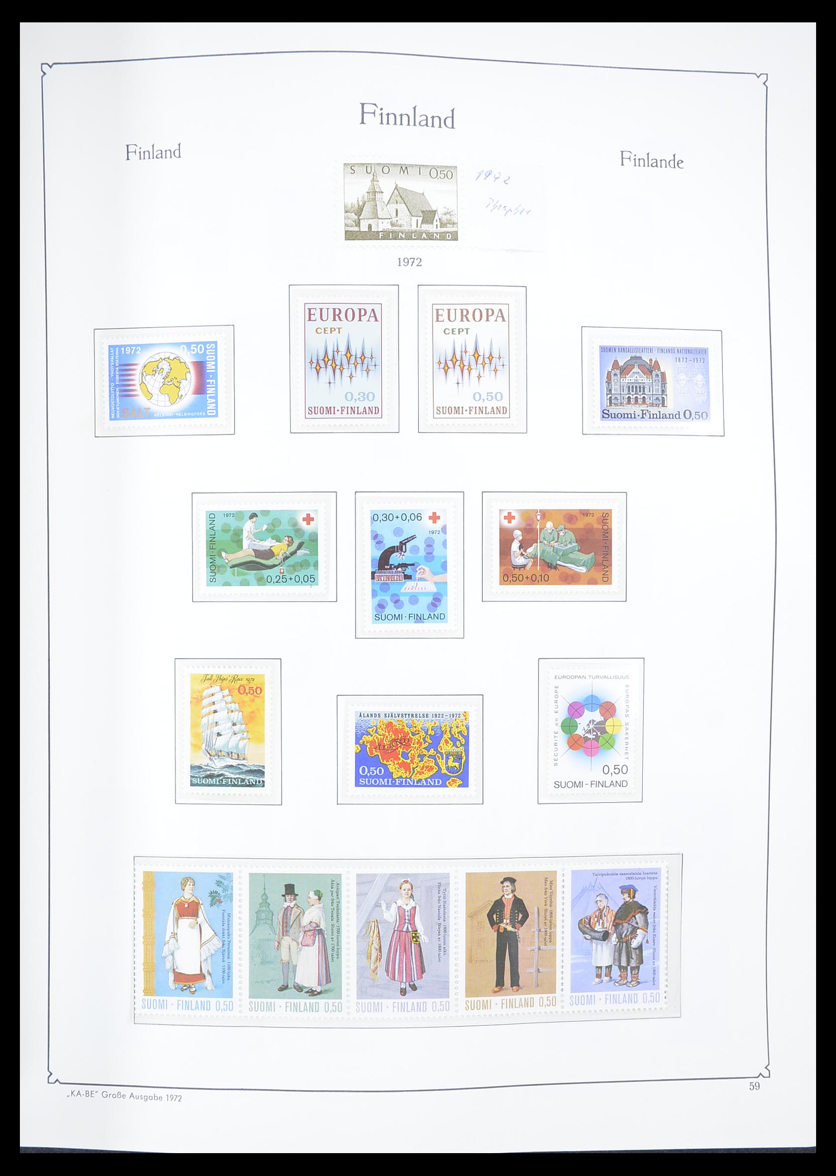 33379 059 - Postzegelverzameling 33379 Scandinavië 1856-1972.