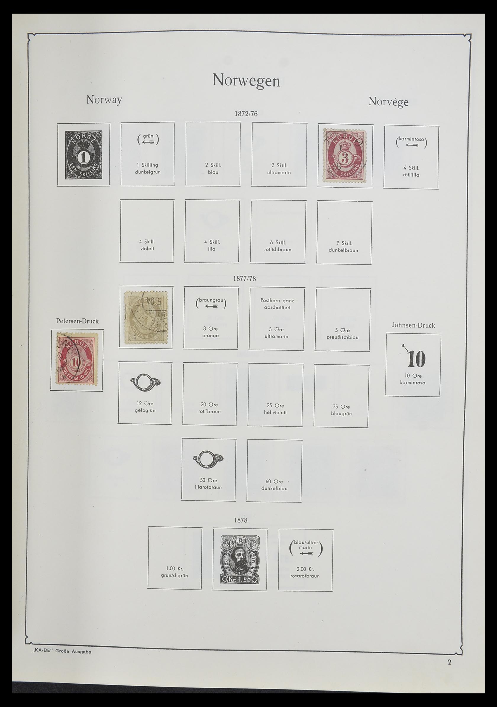 33379 100 - Stamp collection 33379 Scandinavia 1856-1972.
