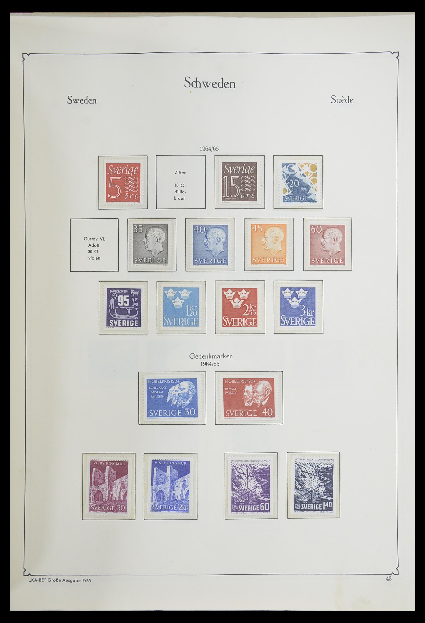 33379 212 - Postzegelverzameling 33379 Scandinavië 1856-1972.