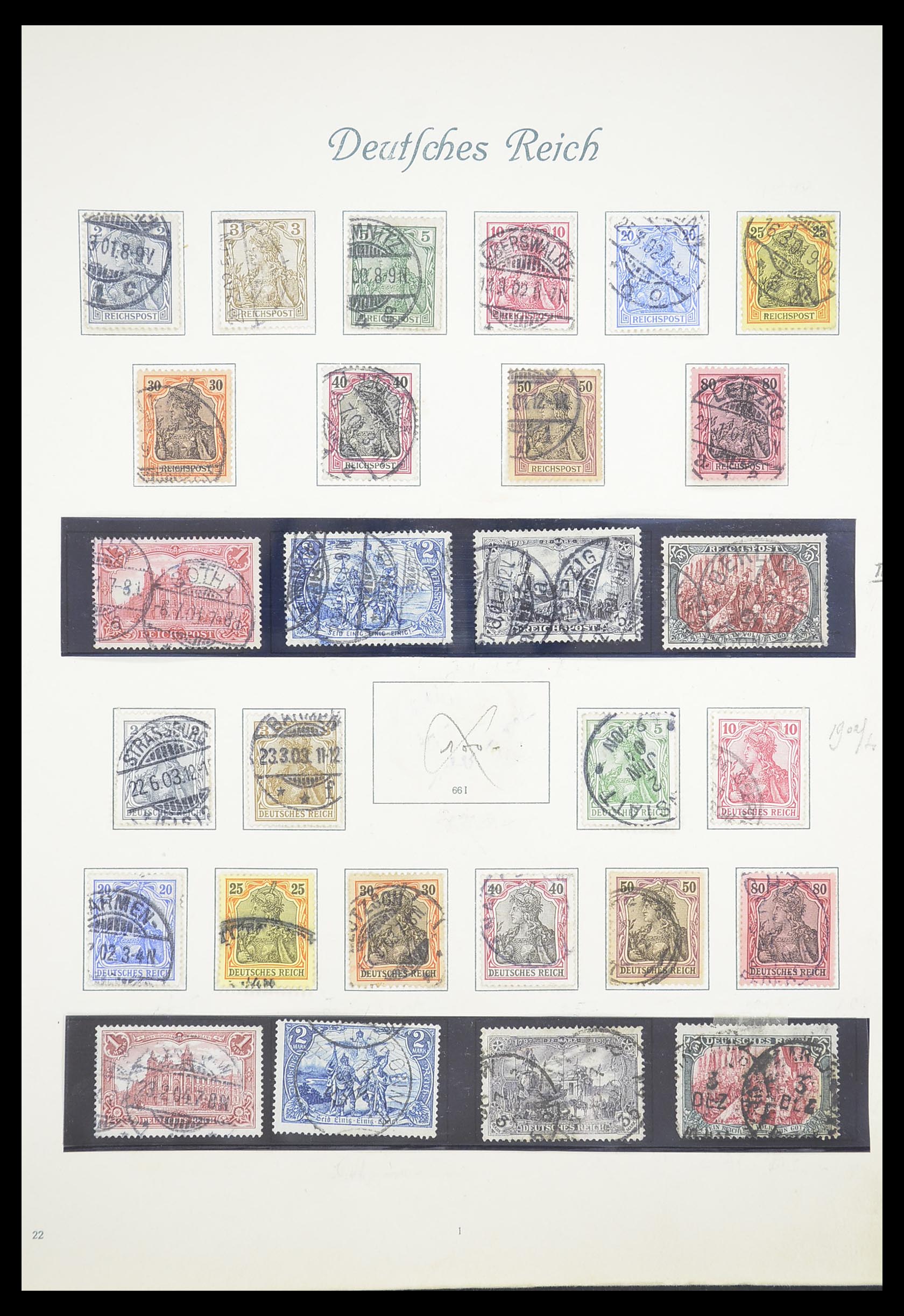 33380 003 - Postzegelverzameling 33380 Duitse Rijk 1872-1945.