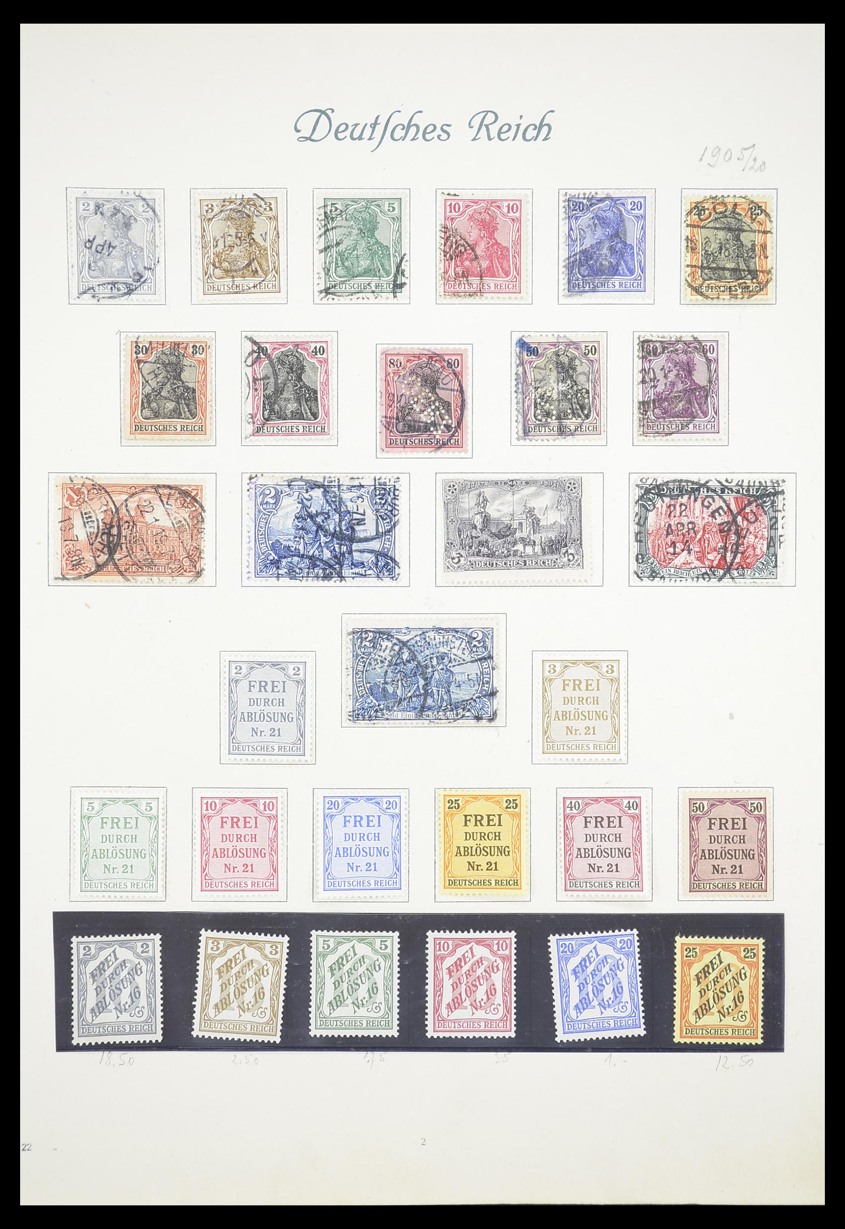 33380 004 - Postzegelverzameling 33380 Duitse Rijk 1872-1945.