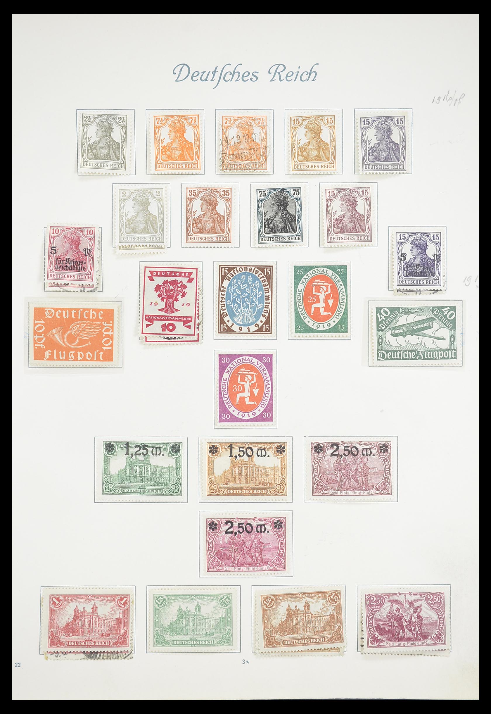 33380 005 - Postzegelverzameling 33380 Duitse Rijk 1872-1945.