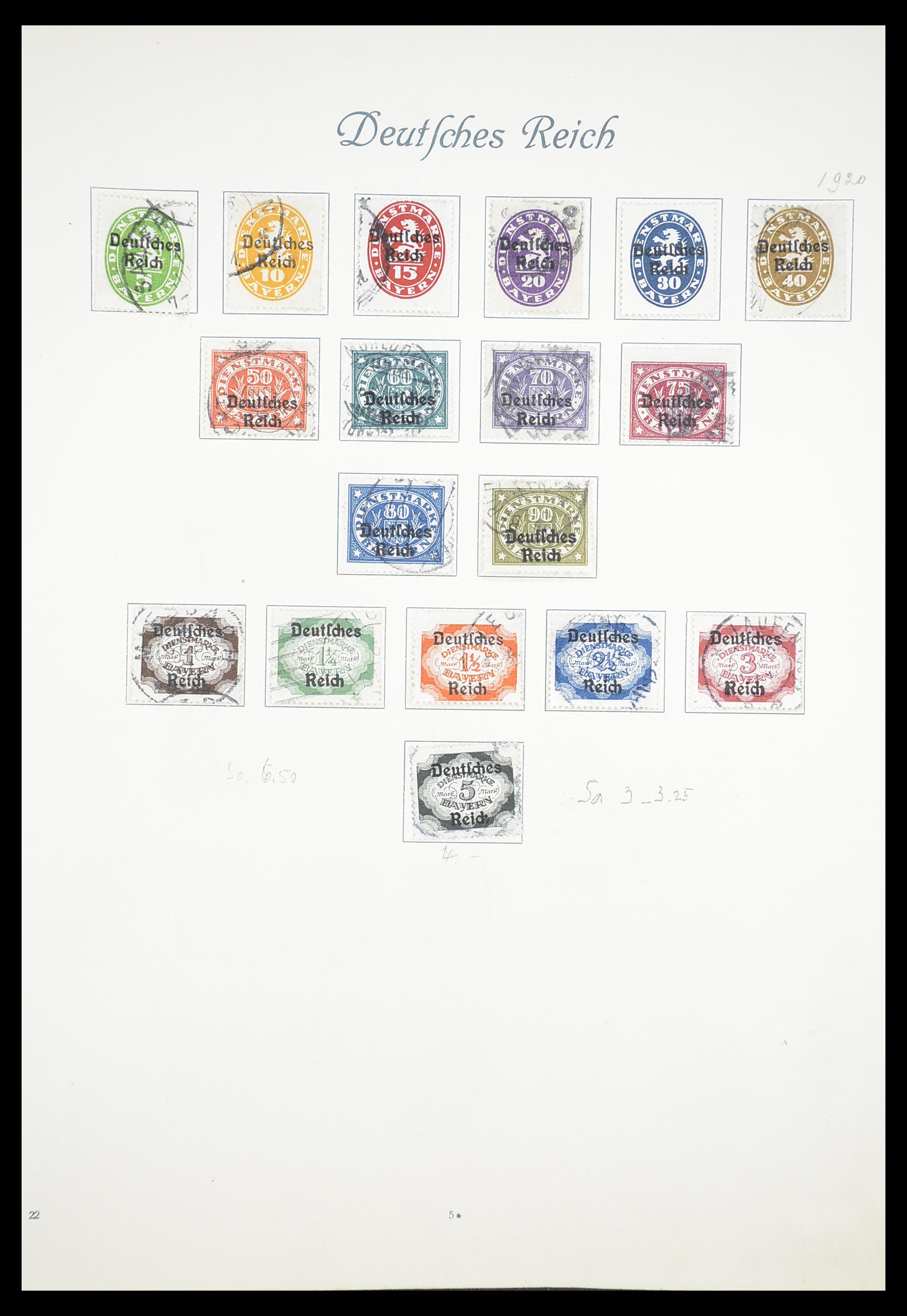 33380 007 - Postzegelverzameling 33380 Duitse Rijk 1872-1945.