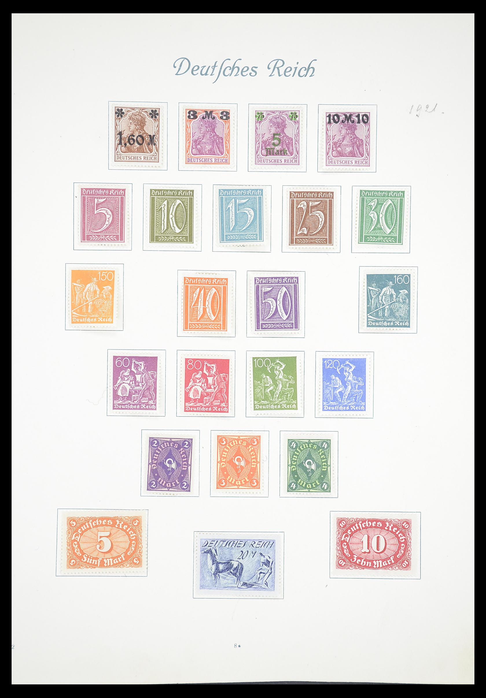 33380 011 - Postzegelverzameling 33380 Duitse Rijk 1872-1945.
