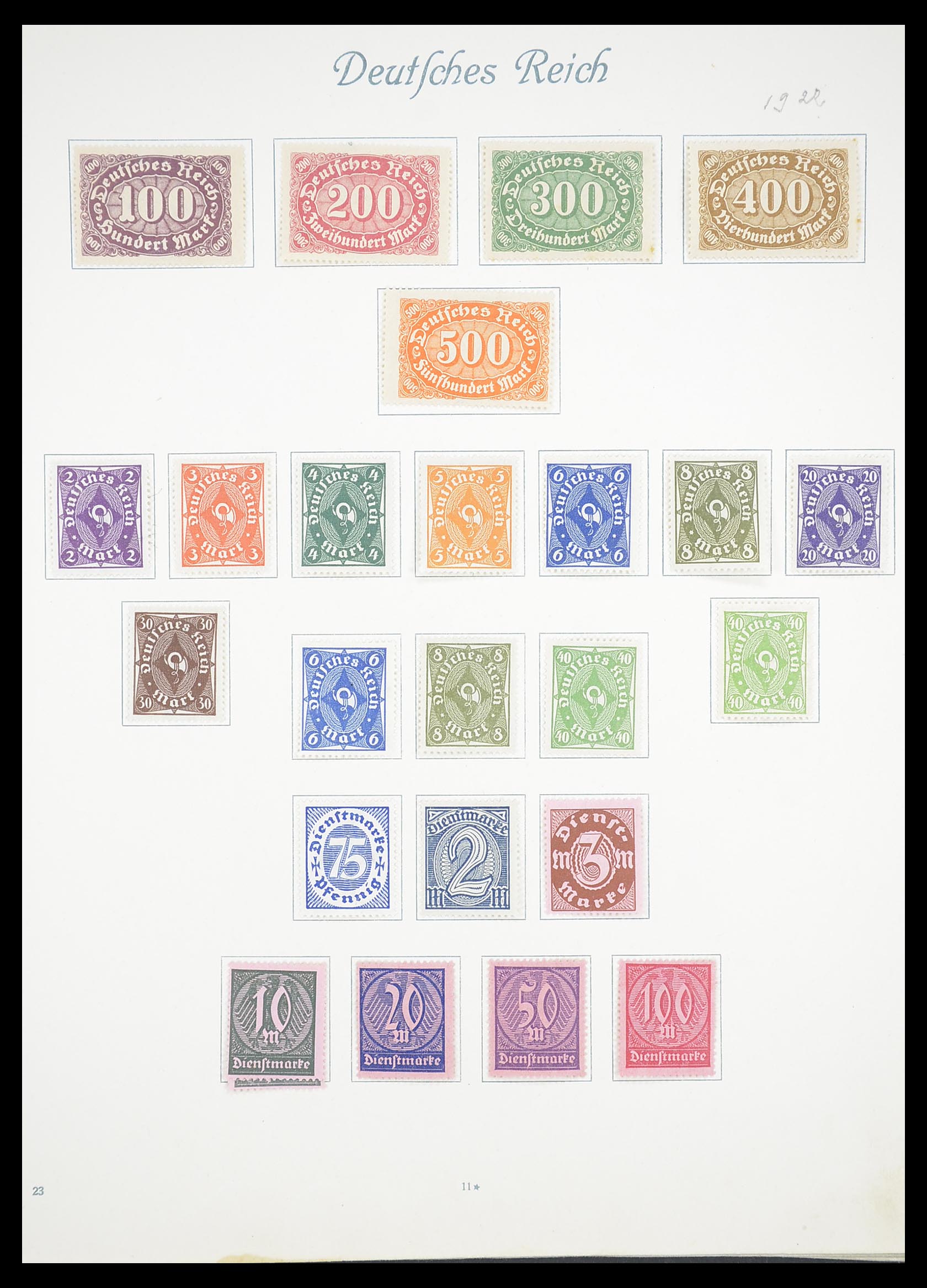 33380 014 - Postzegelverzameling 33380 Duitse Rijk 1872-1945.