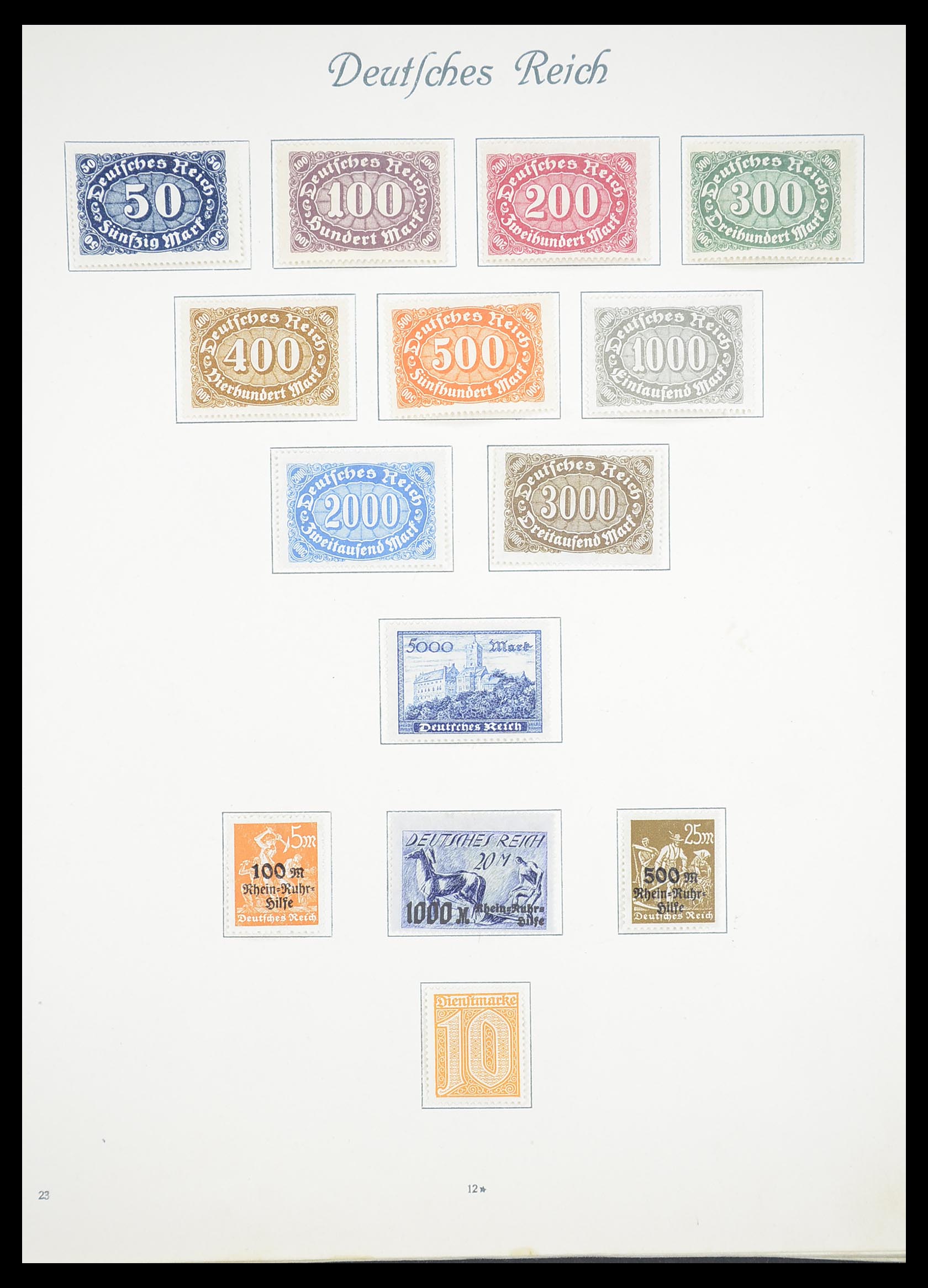 33380 015 - Stamp collection 33380 German Reich 1872-1945.