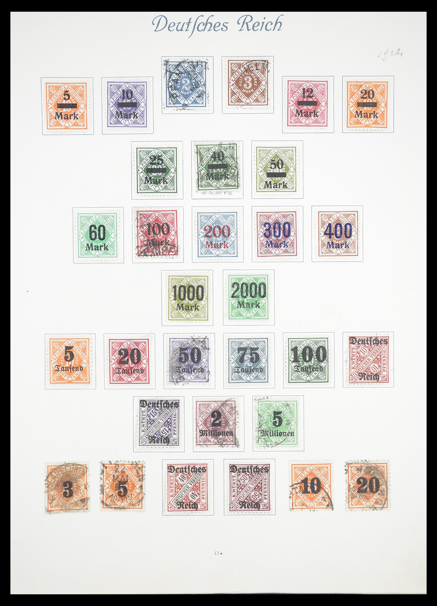 33380 016 - Postzegelverzameling 33380 Duitse Rijk 1872-1945.