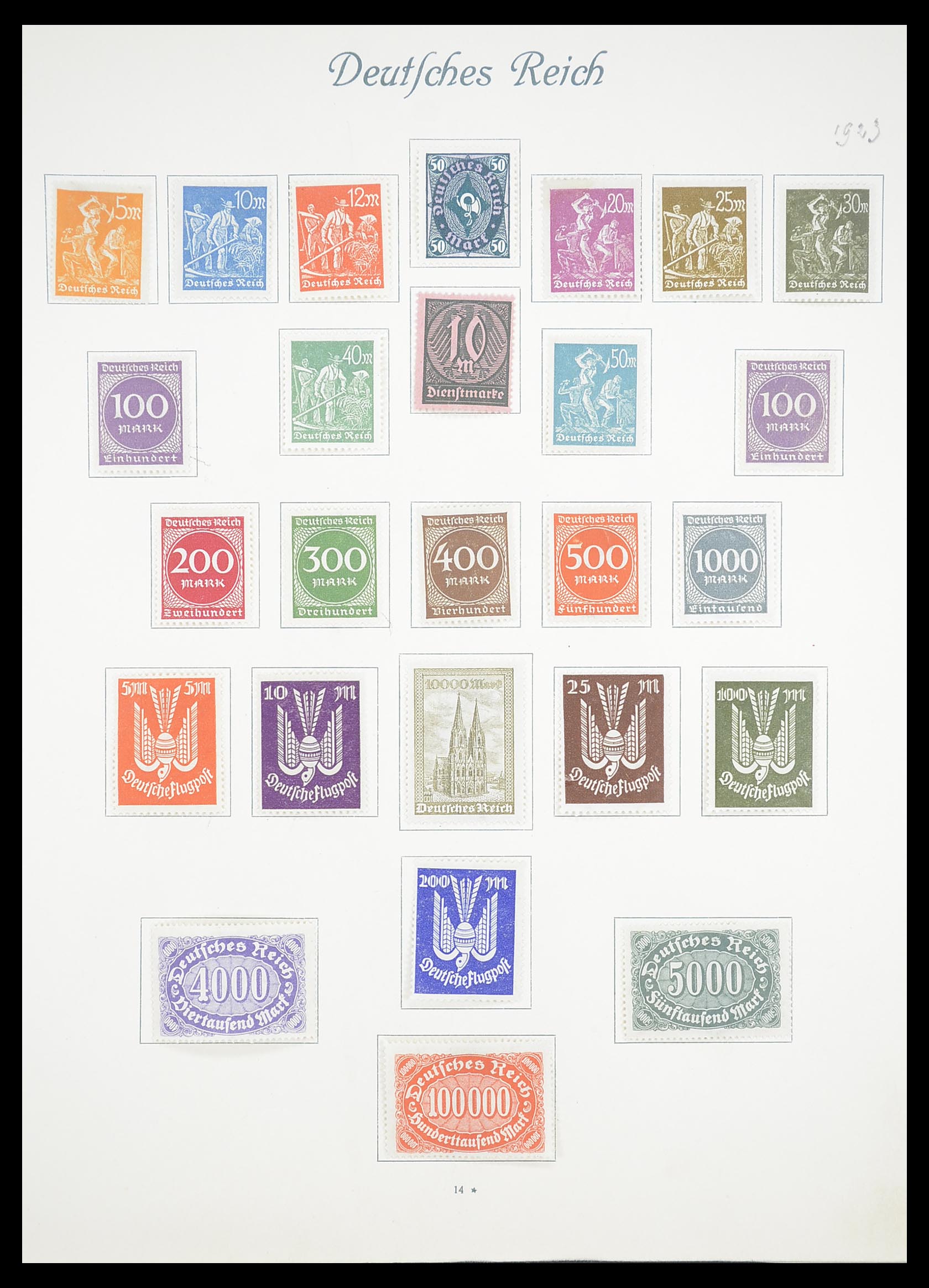 33380 017 - Postzegelverzameling 33380 Duitse Rijk 1872-1945.