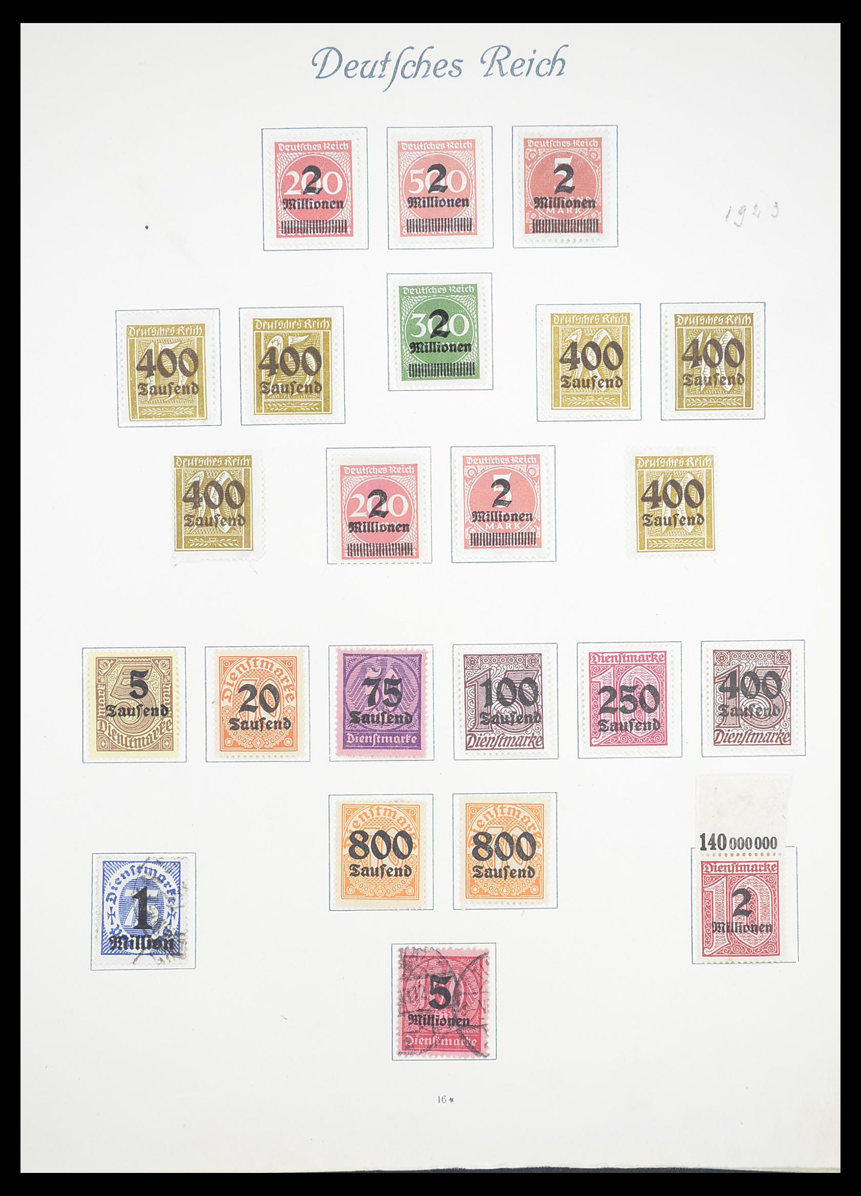 33380 019 - Stamp collection 33380 German Reich 1872-1945.