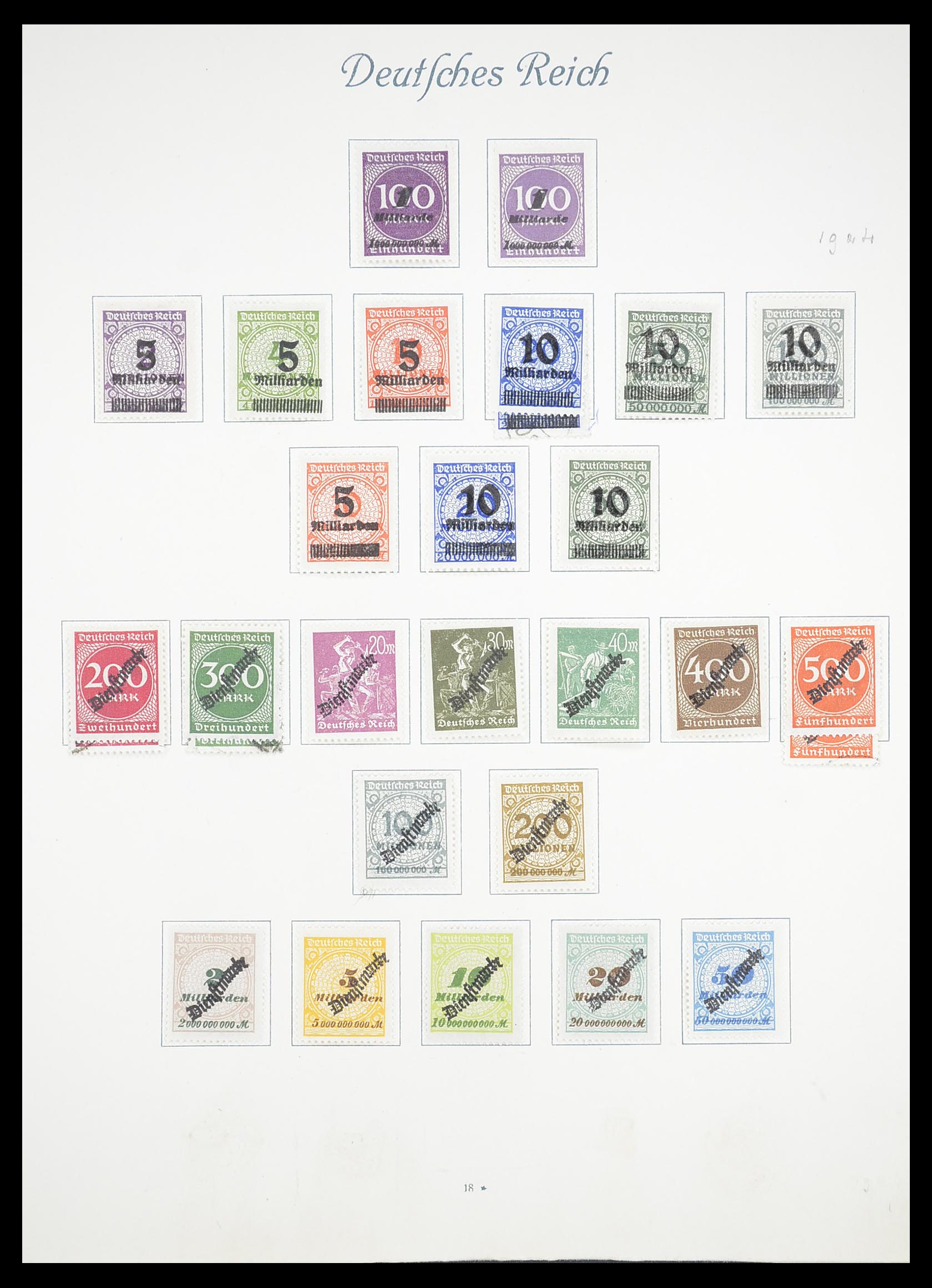 33380 021 - Stamp collection 33380 German Reich 1872-1945.