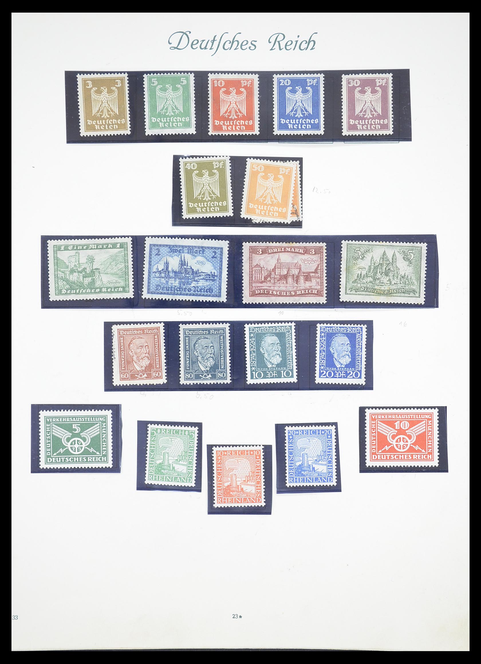 33380 024 - Postzegelverzameling 33380 Duitse Rijk 1872-1945.