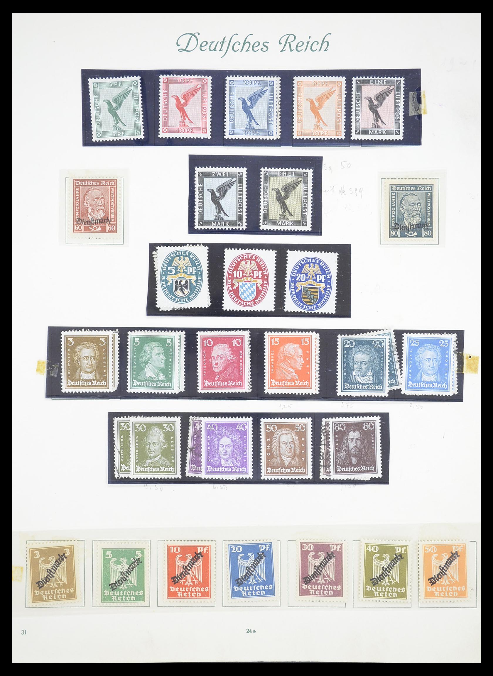 33380 025 - Stamp collection 33380 German Reich 1872-1945.