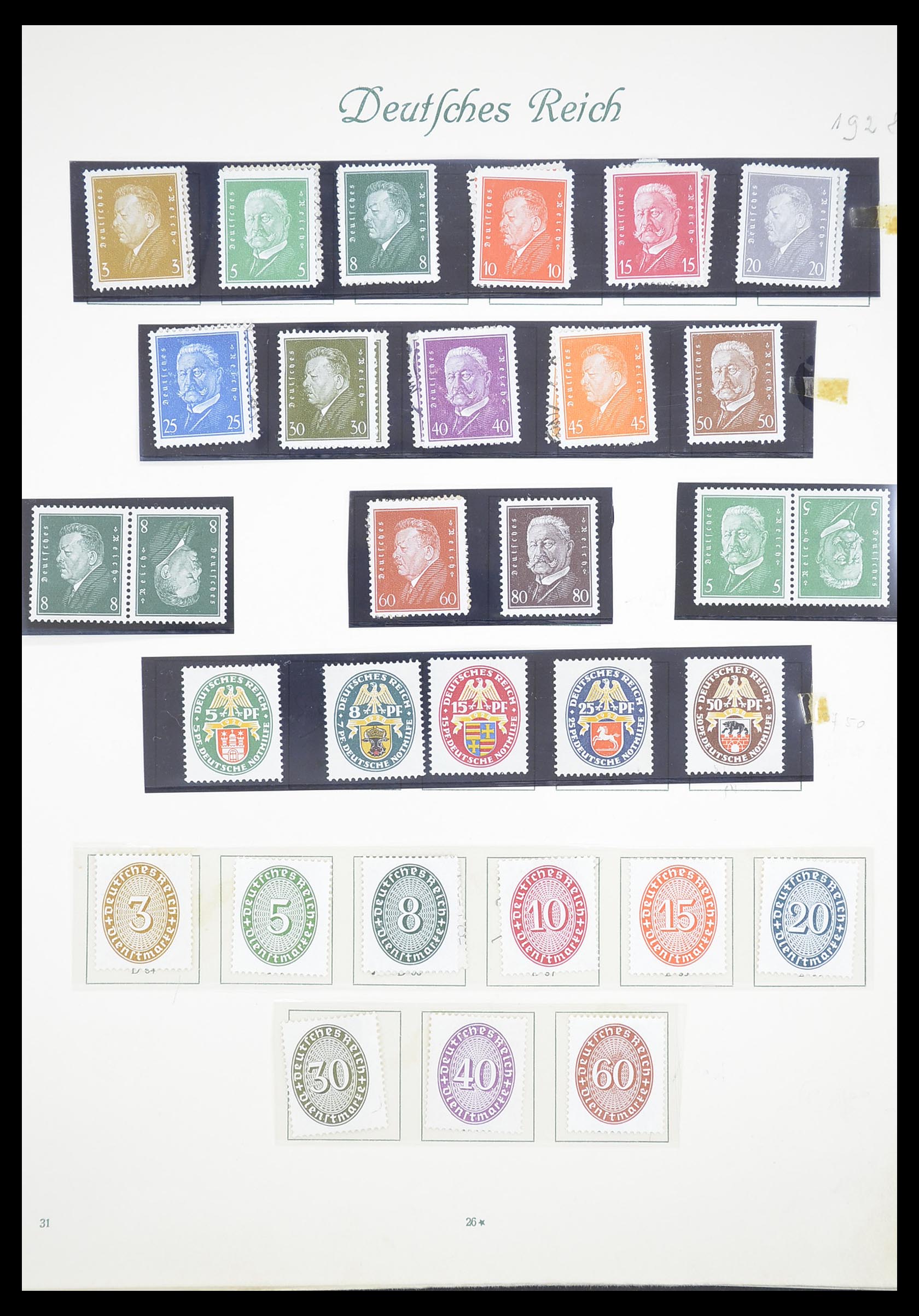 33380 028 - Postzegelverzameling 33380 Duitse Rijk 1872-1945.