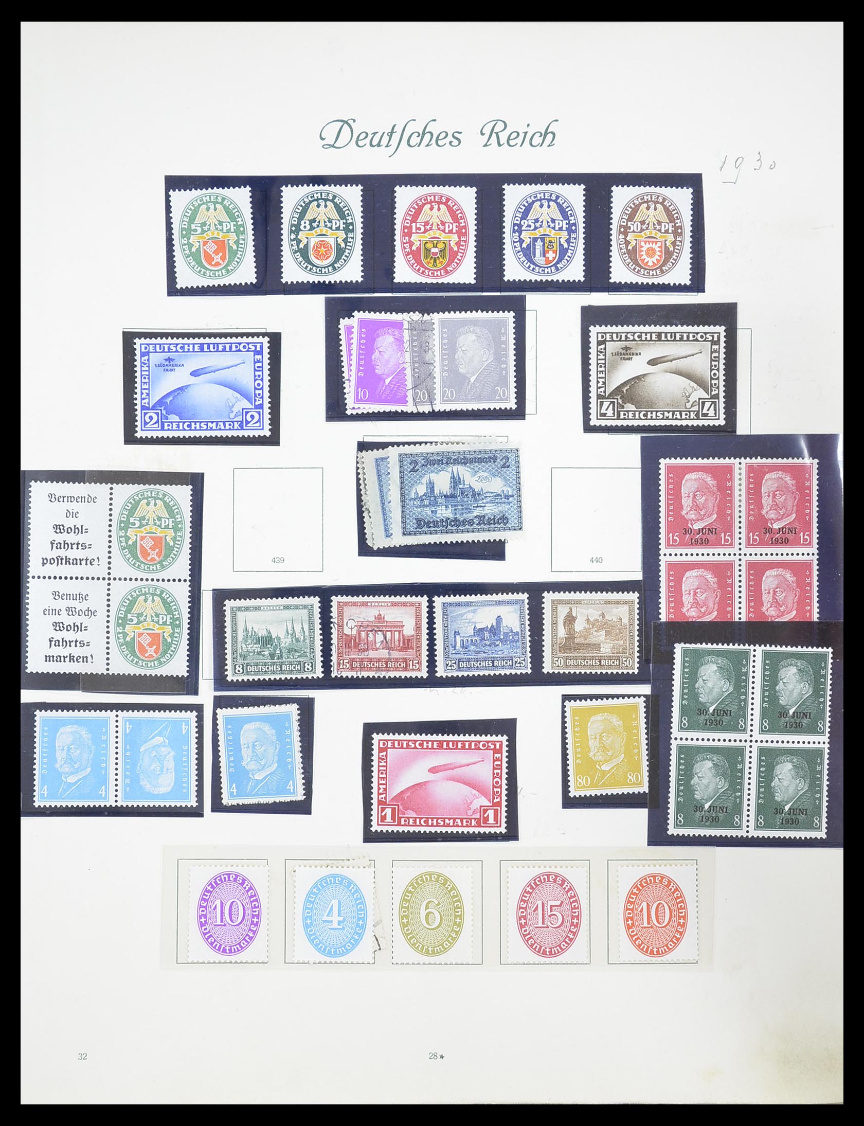 33380 029 - Postzegelverzameling 33380 Duitse Rijk 1872-1945.