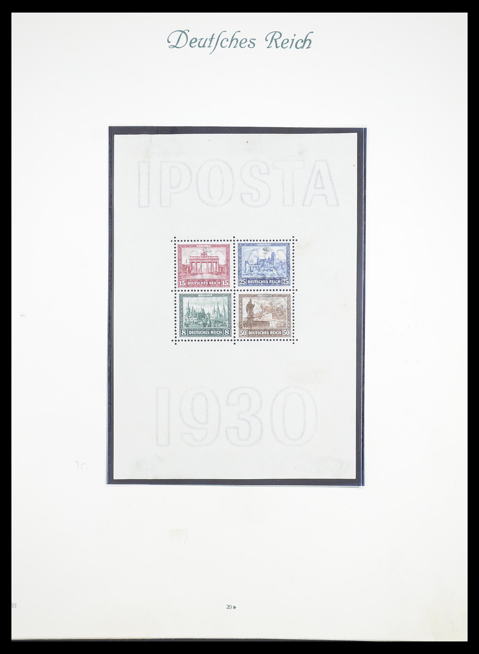 33380 030 - Postzegelverzameling 33380 Duitse Rijk 1872-1945.